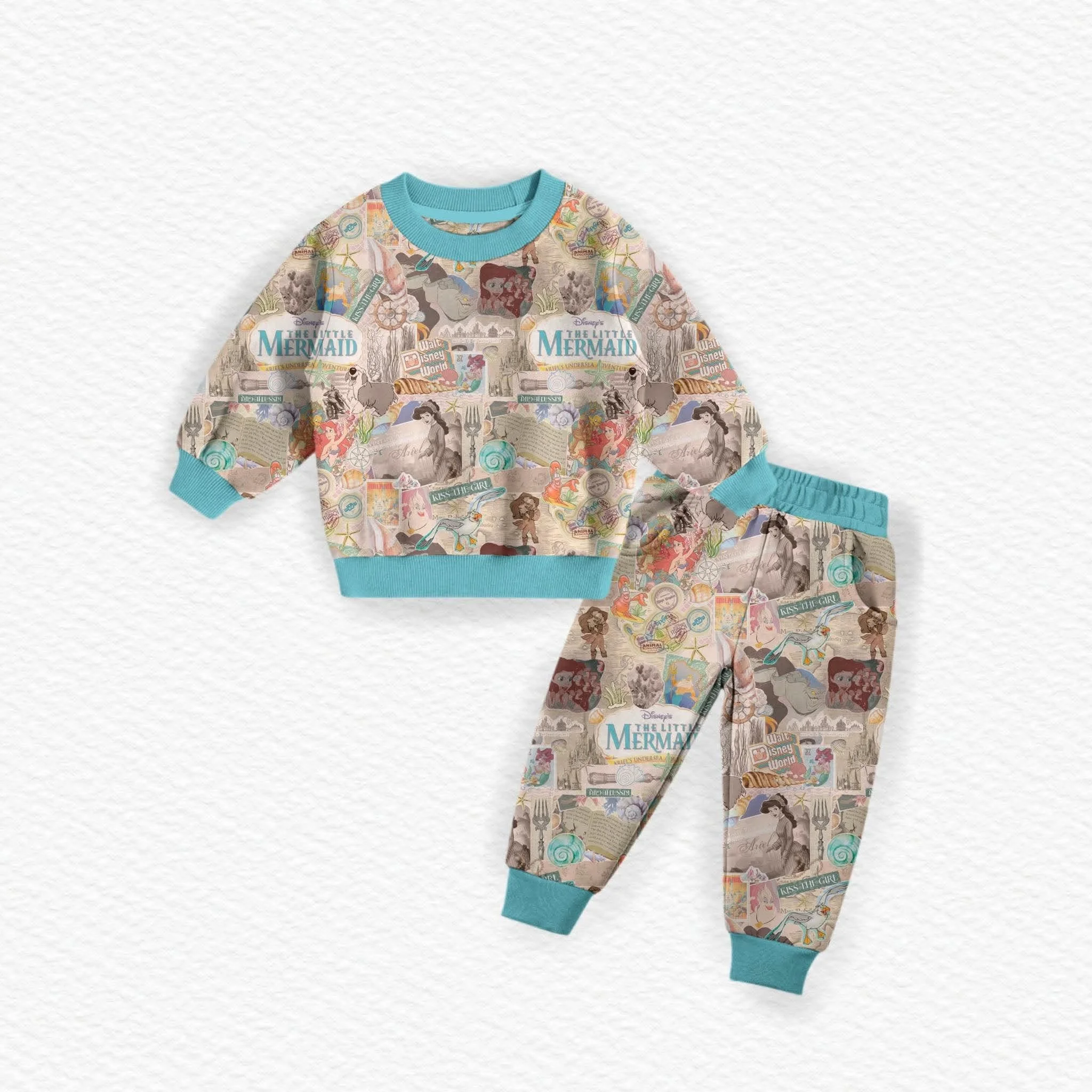 Mermaid Story French Terry Jogger Set