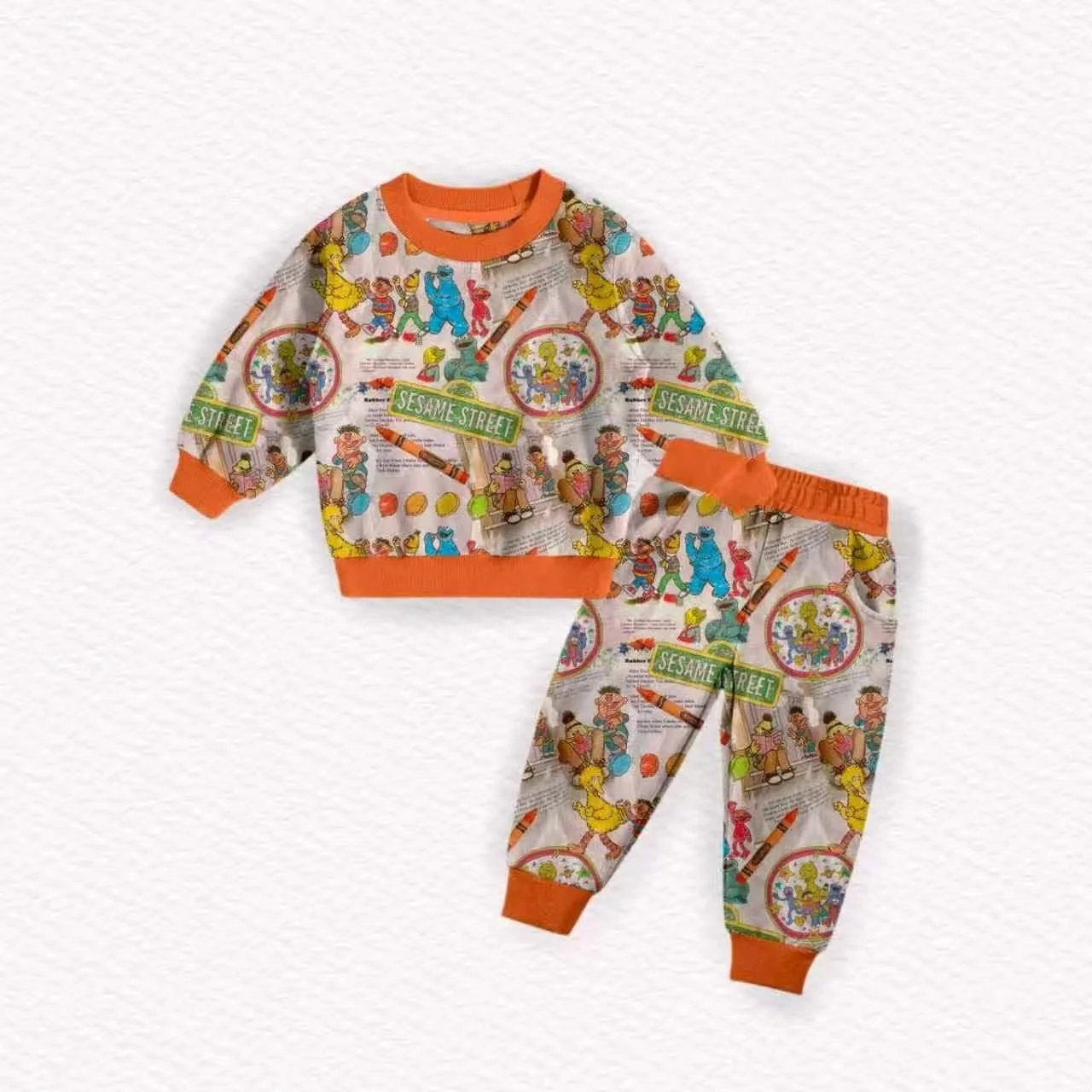 Sesame Story French Terry Jogger Set