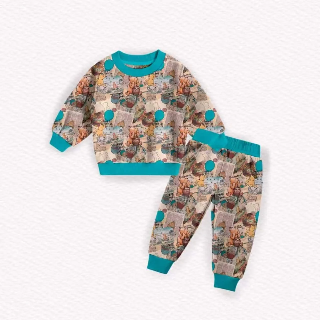 Pooh Story French Terry Jogger Set