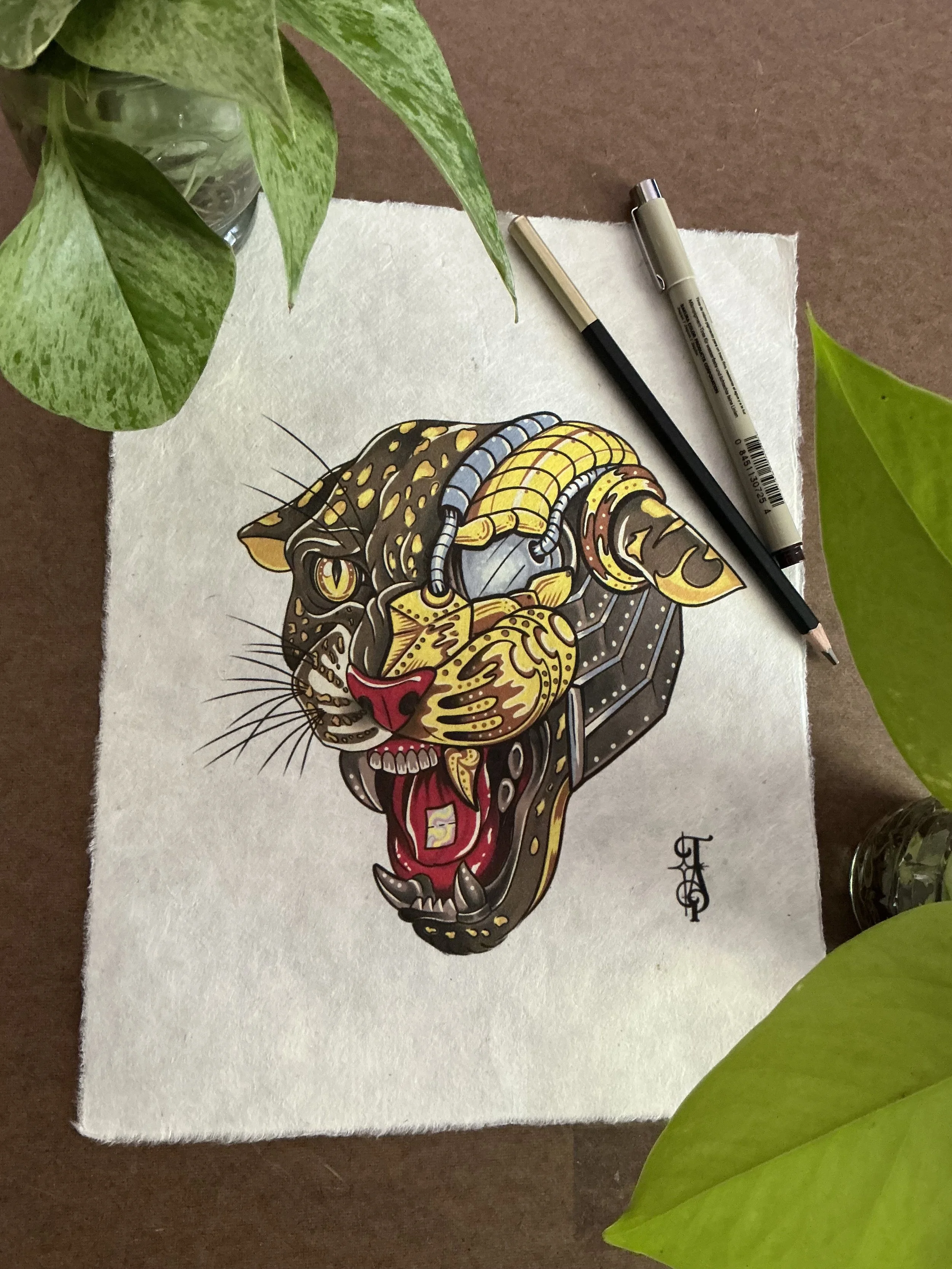 Cyber acid Chetah Print