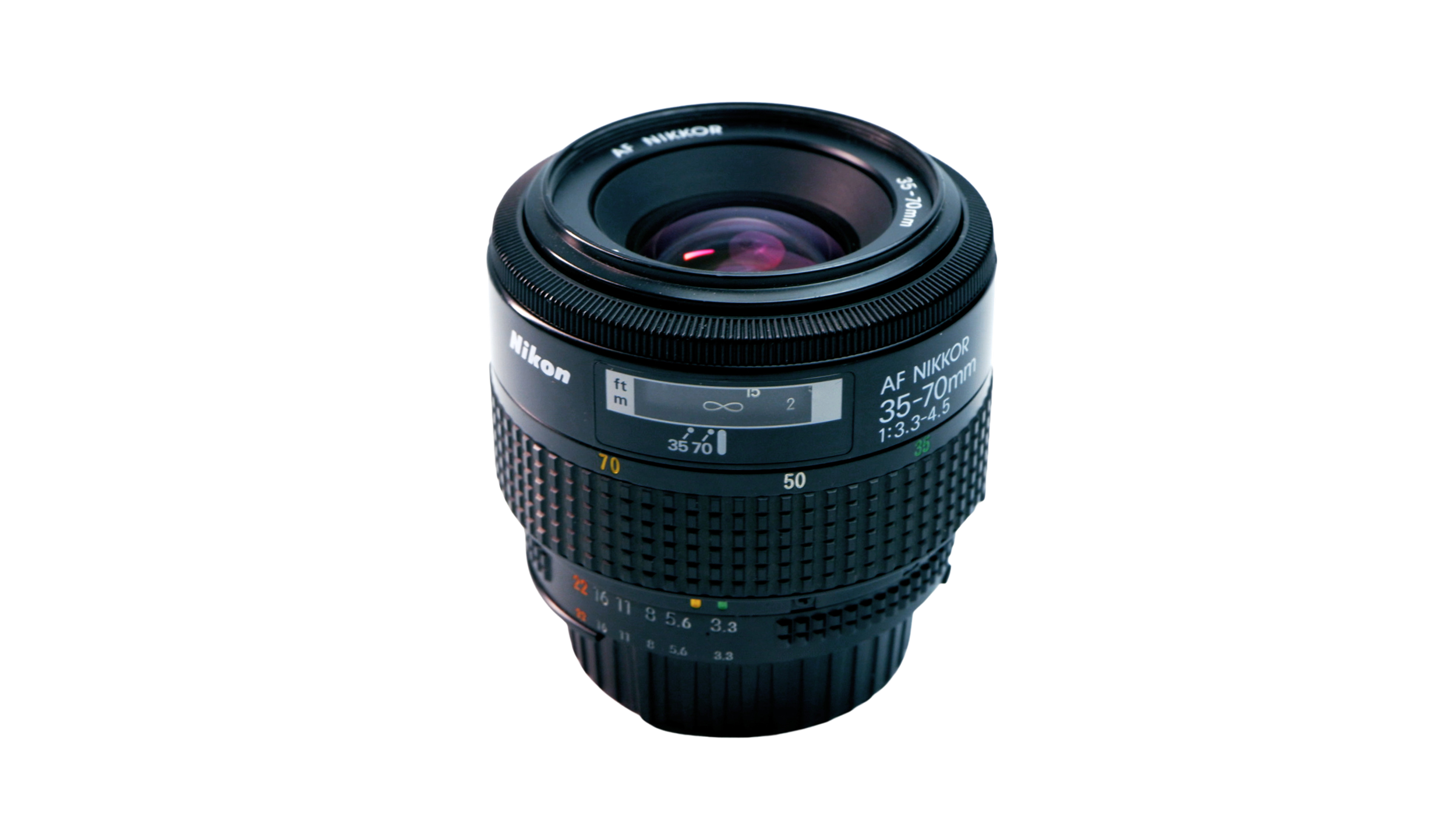 Nikon 35-70mm zoom lens used in professional video production by Sin Stewart in Bangkok