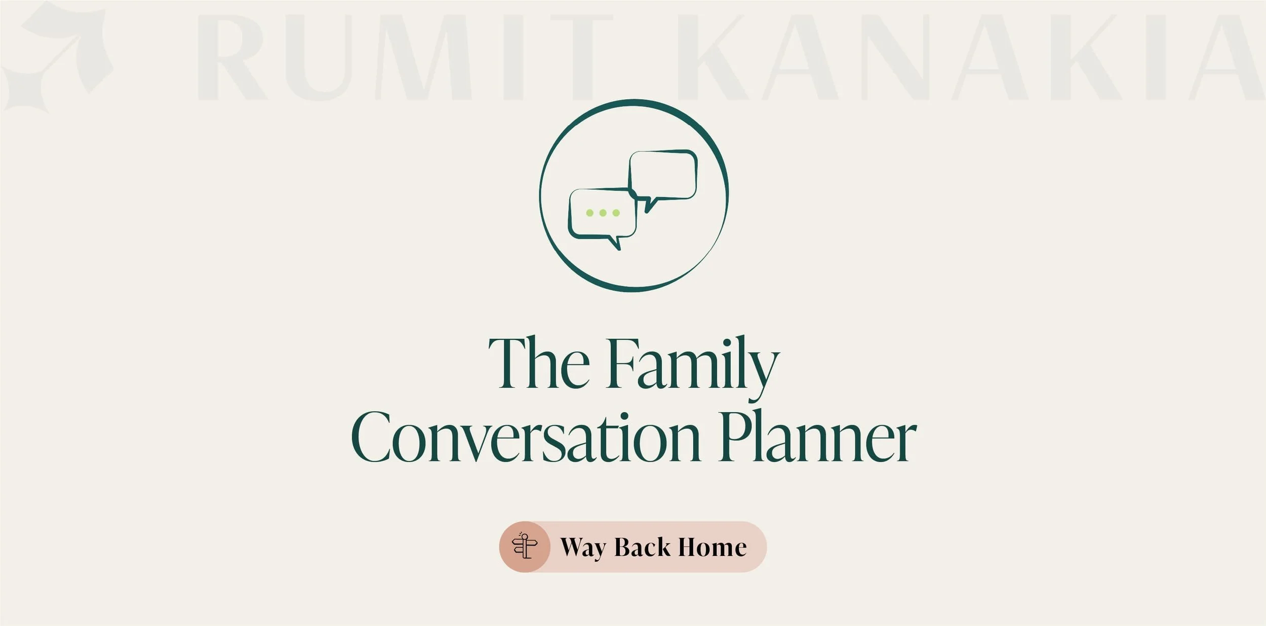 The Family Conversation Planner