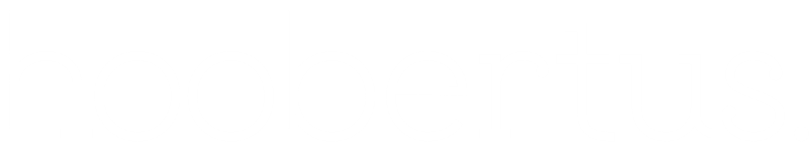 Das Wort "hoobertus" in weißen Buchstaben auf schwarzem Hintergrund.