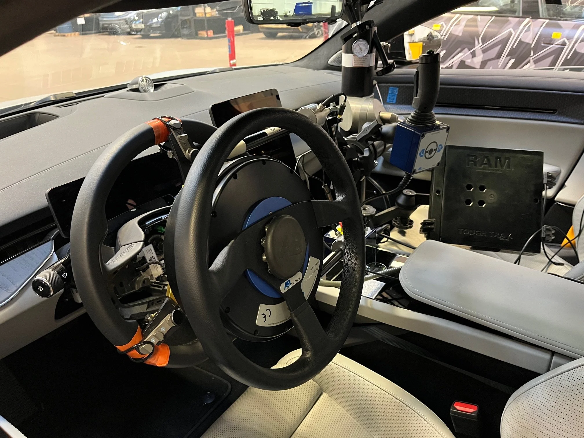 Vehicle instrumentation setup for data logging and objective measurement during testing