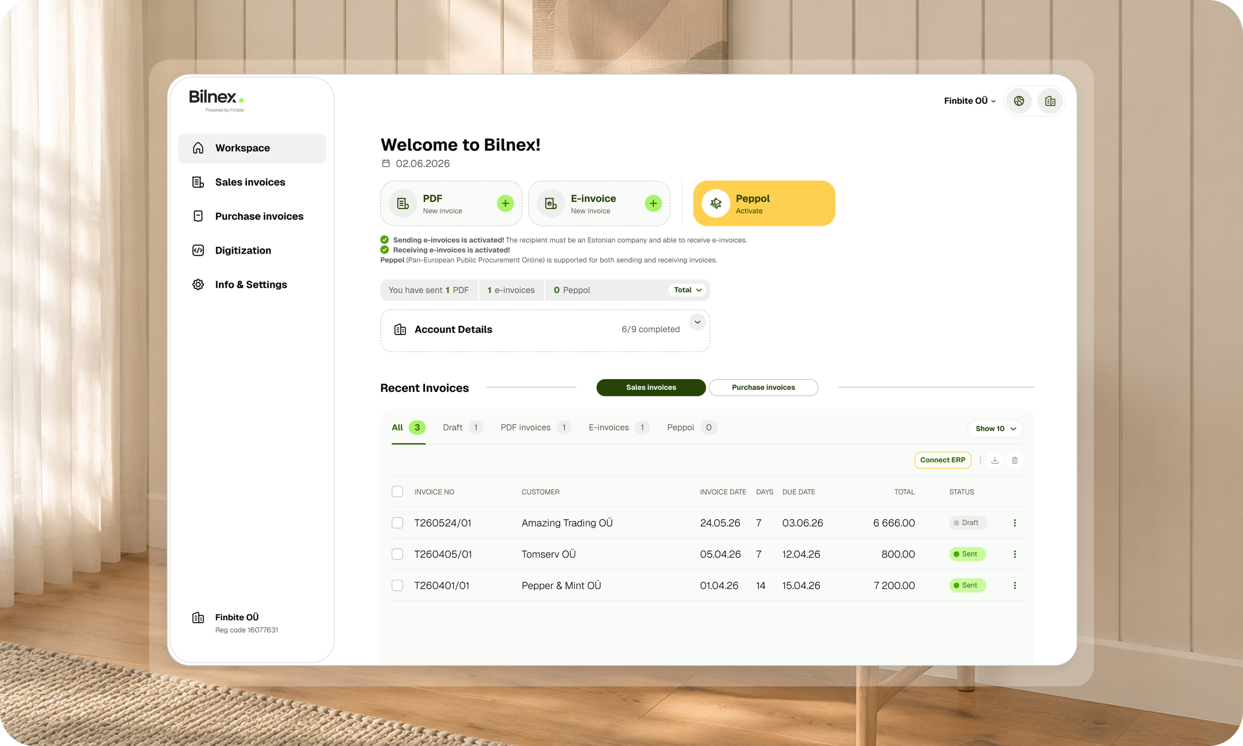Bilnex Peppol Activation Design