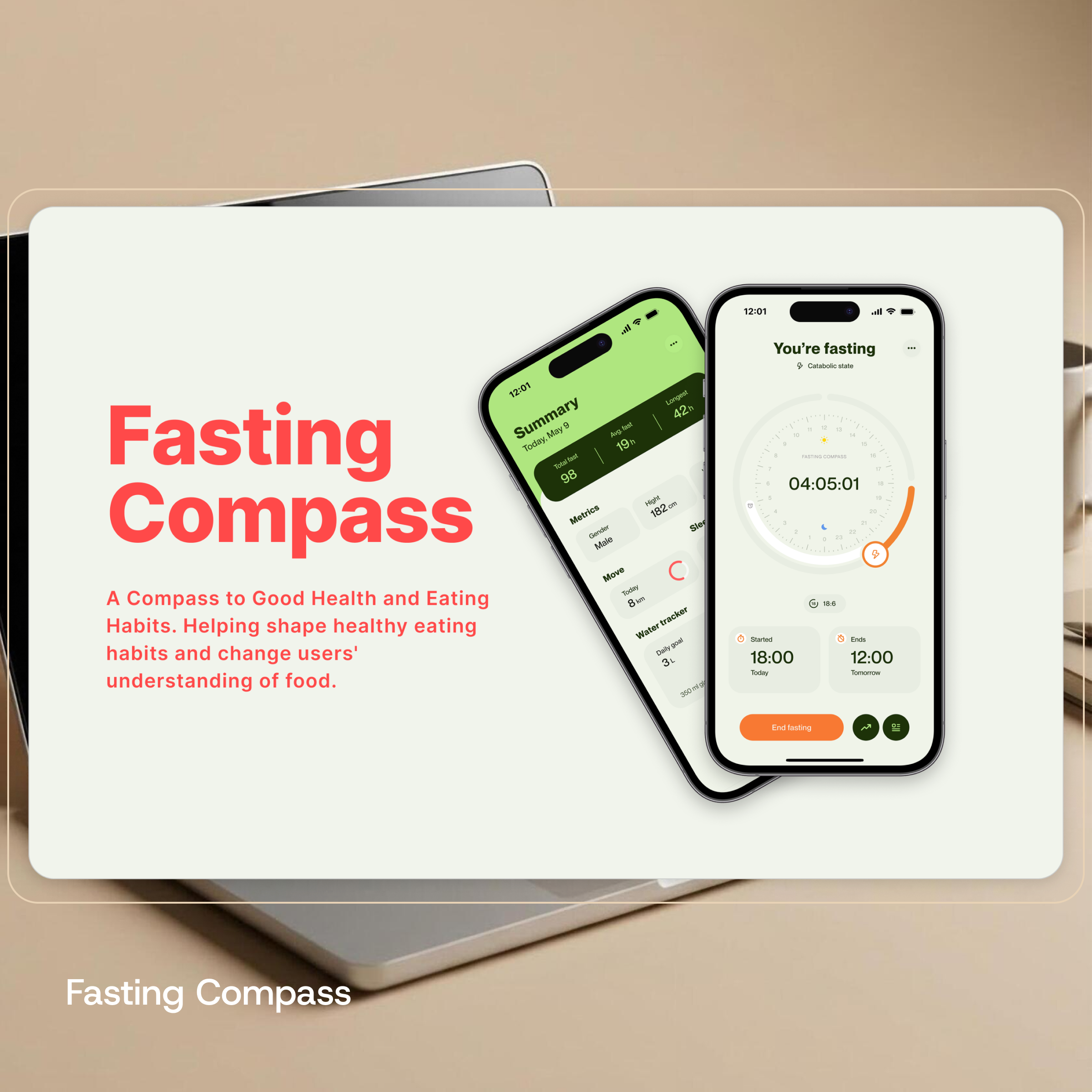 Fasting Compass app - Max Johann Design