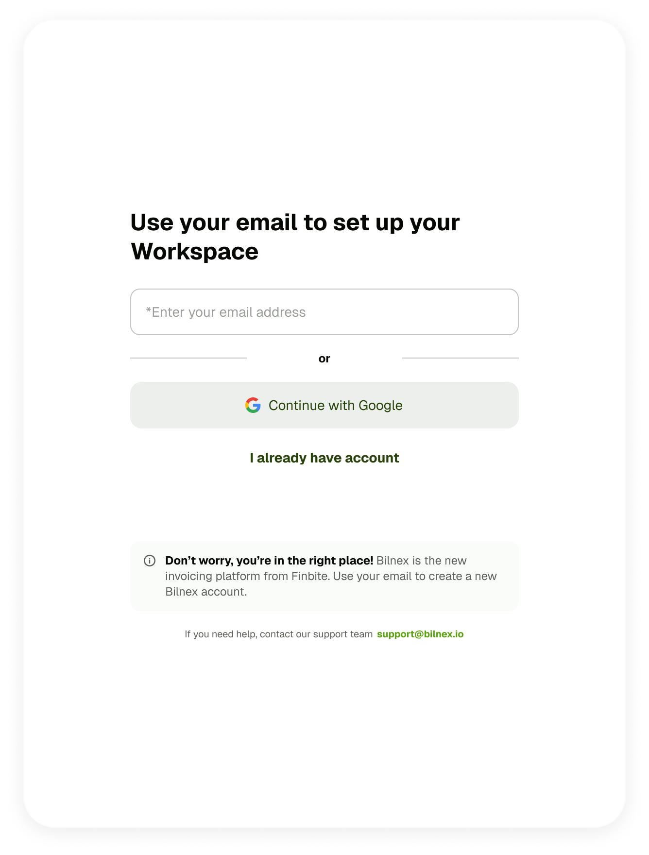 Bilnex Register Design.