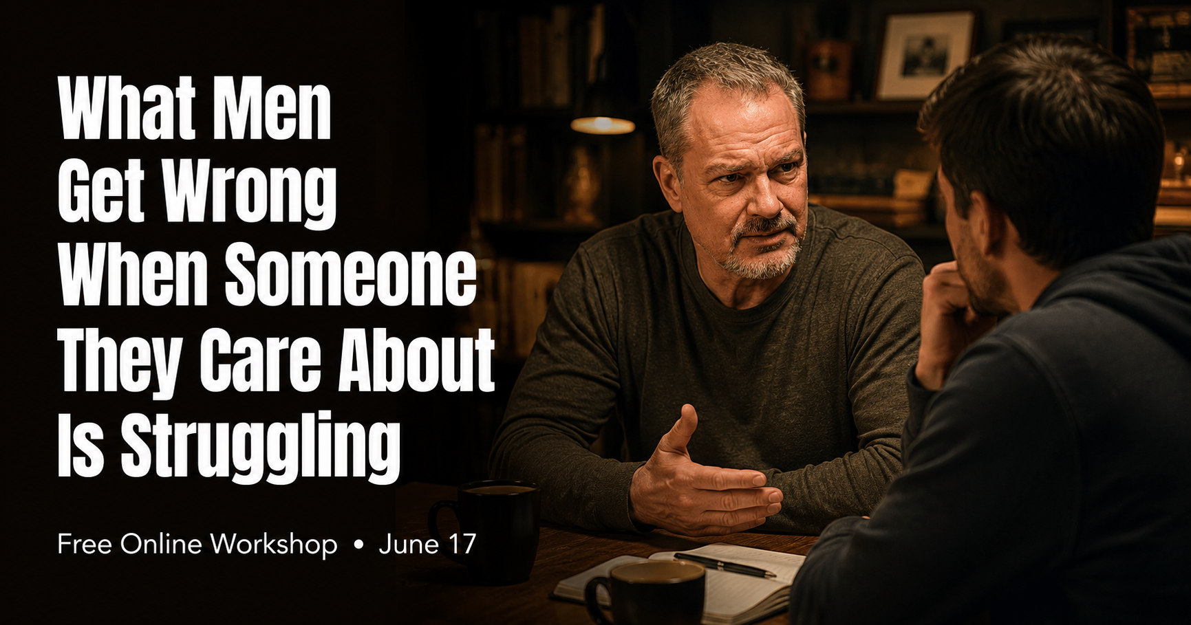 What Men Get Wrong When Someone They Care About Is Struggling - Free Online Workshop June 17