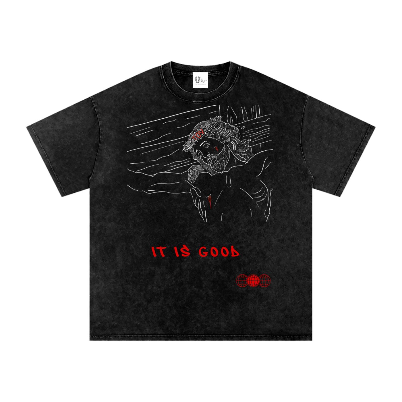 'the Son' snow washed oversized t-shirt