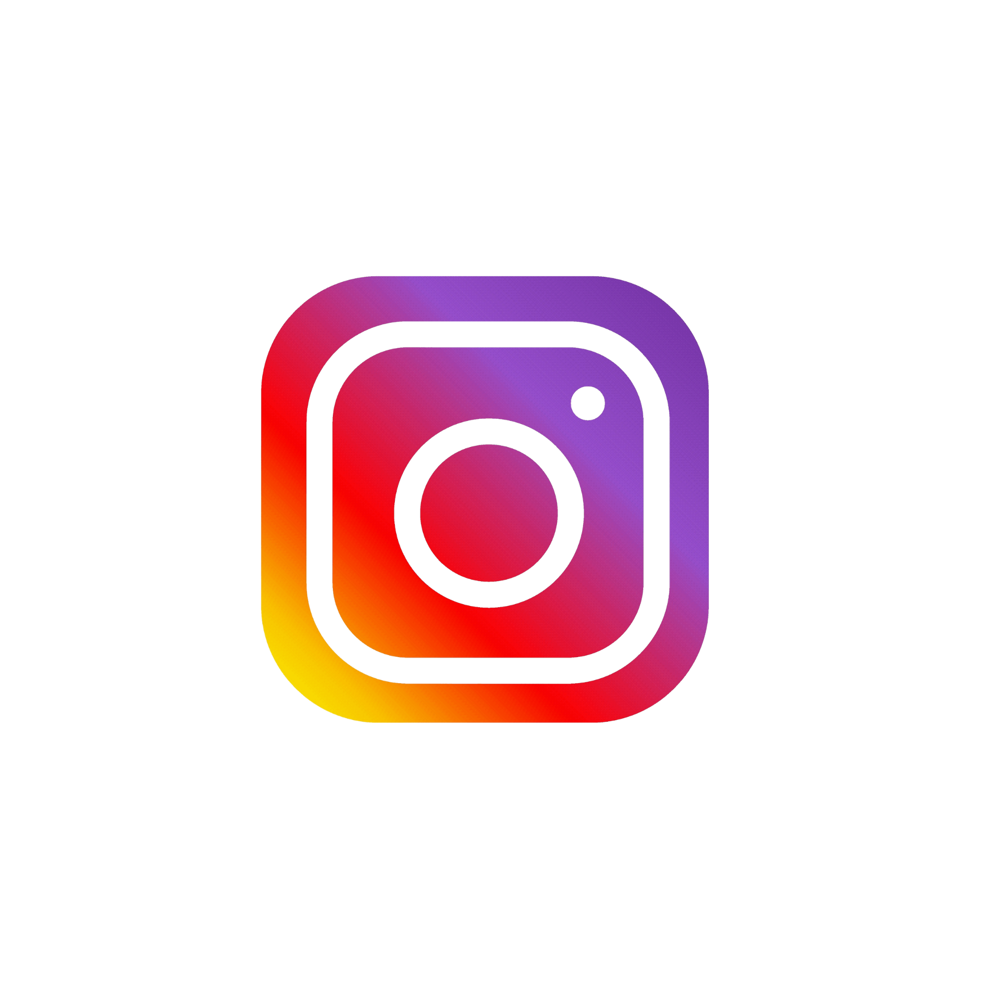 Instagram logo with a gradient of red, purple, and yellow colors.