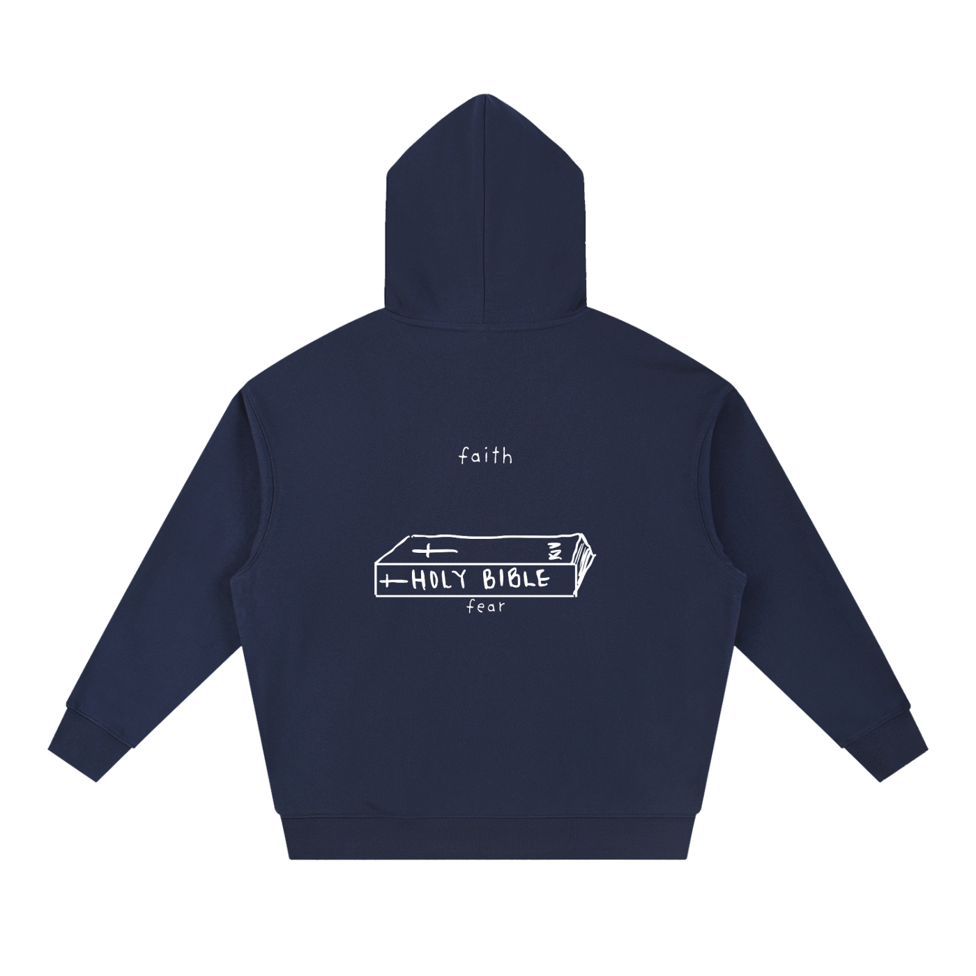 'faith over fear' heavyweight hoodie
