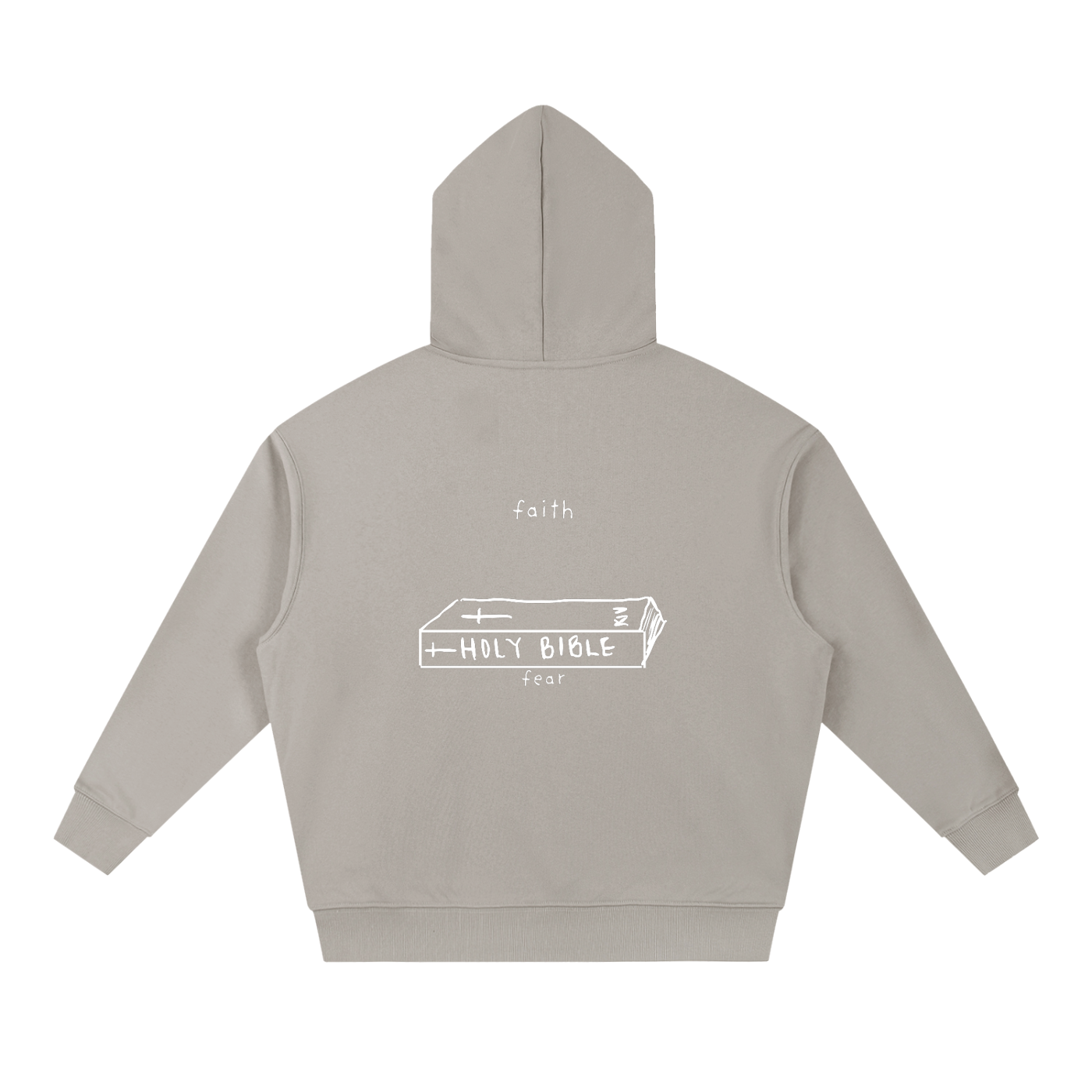 'faith over fear' heavyweight hoodie
