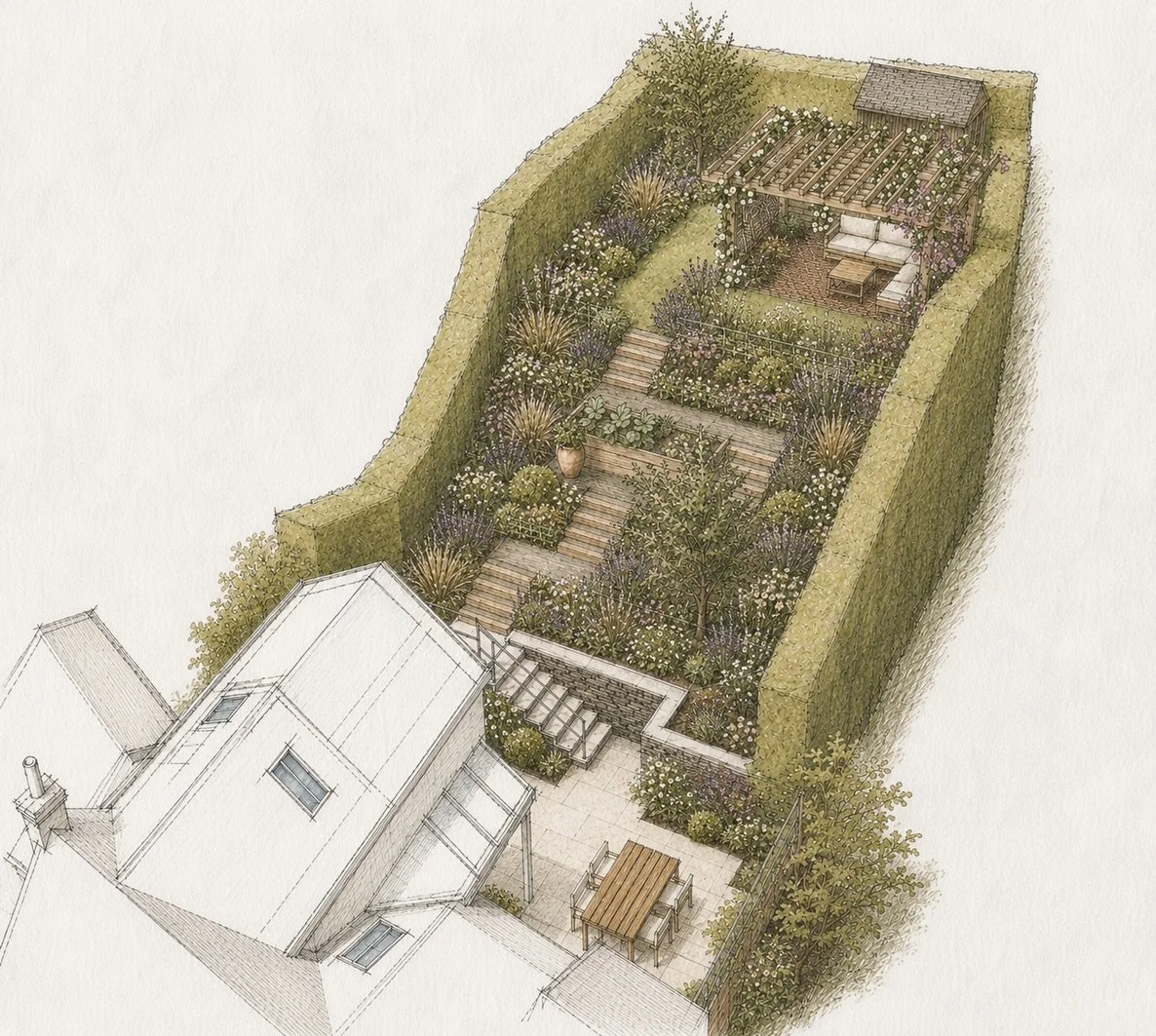 Client approval received for our concept proposal for this steep, Cornish, cottage garden. Looking forward to breaking ground later this year!

#gardendesign #cottagegarden #northcornwall #slopinggardens #cornwallgardens concept inspo