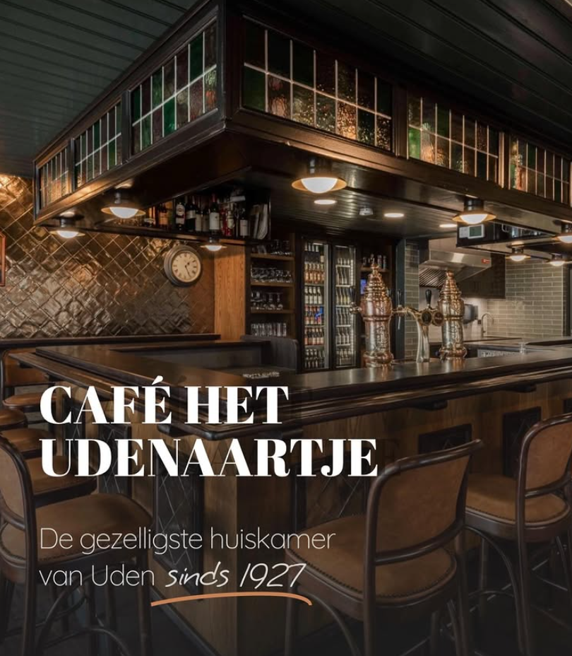 Café het Udenaartje, de gezelligste huiskamer van Uden