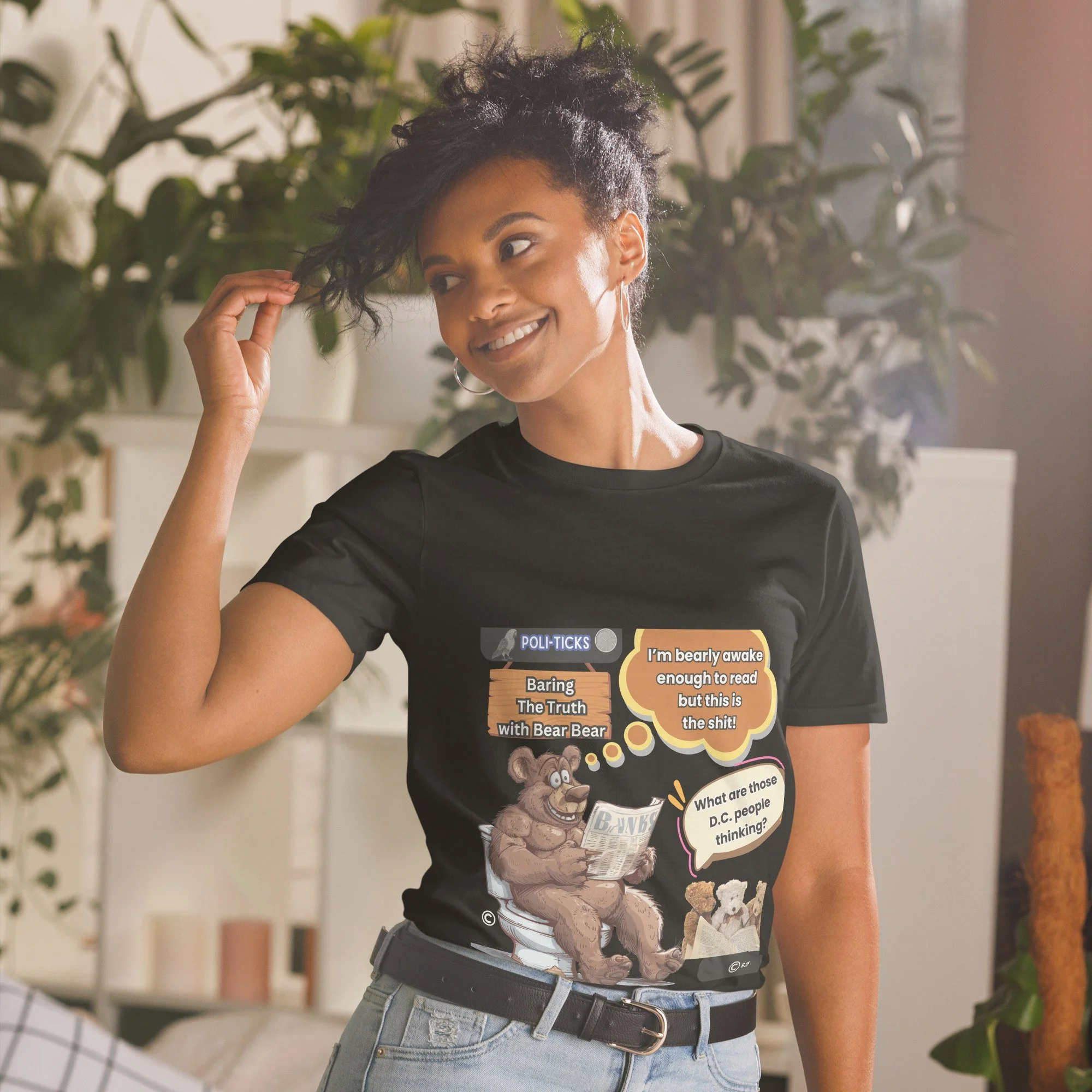"Baring the Truth with Bear Bear" Graphic T-shirt