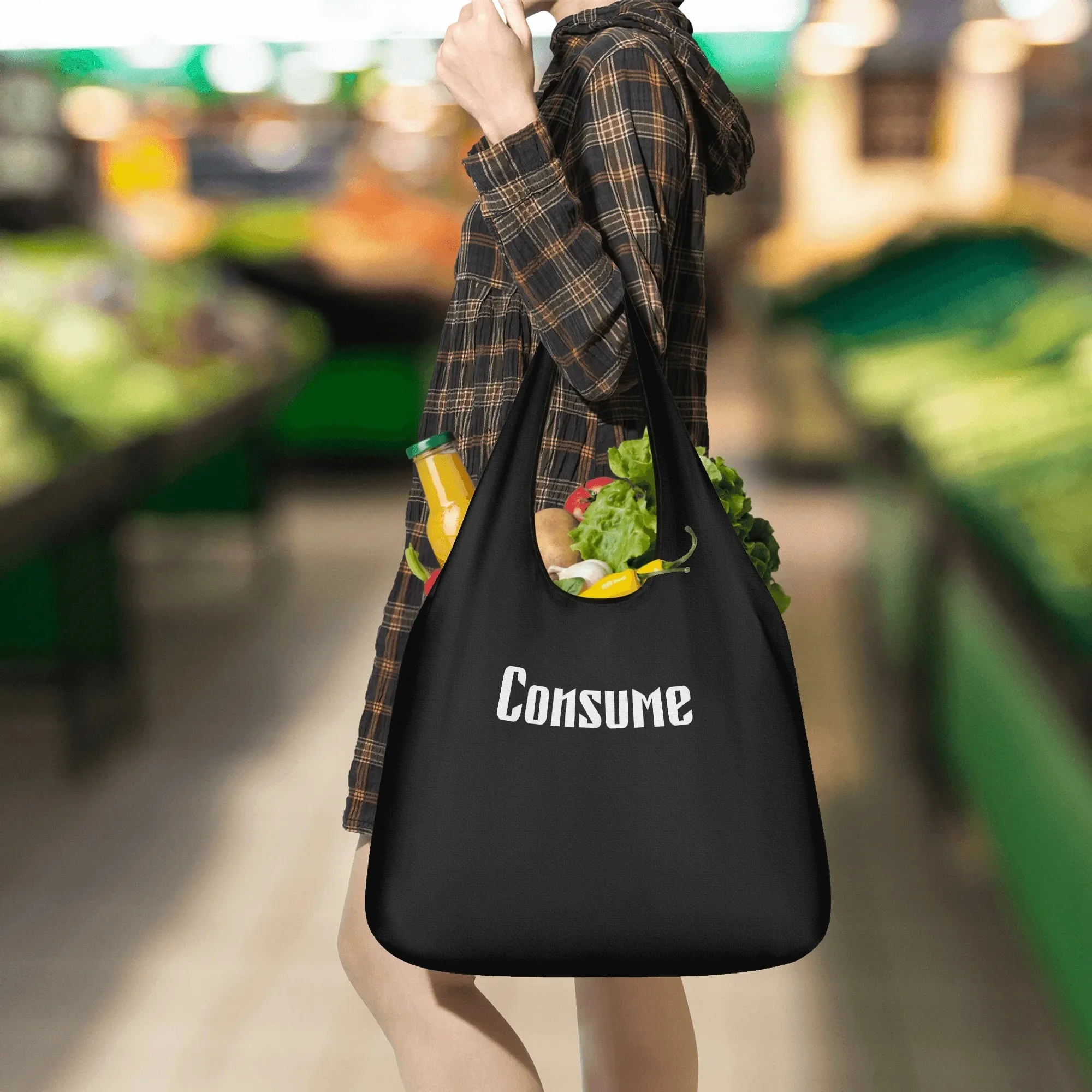 3 Pack of Grocery Bags - "Consume"