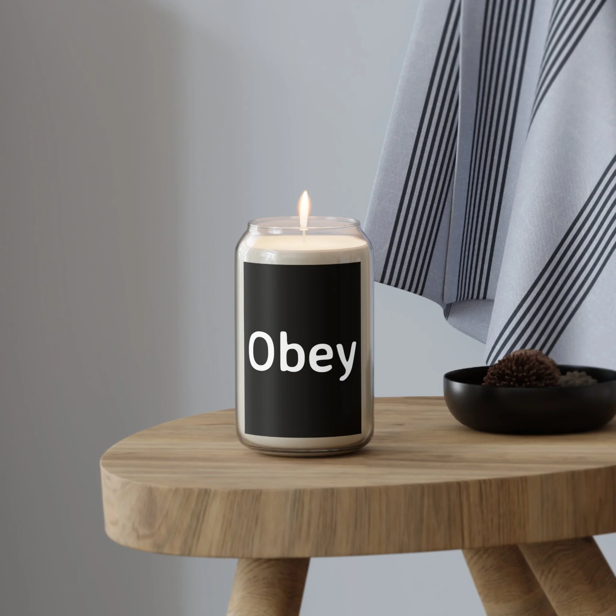 "Obey" Scented Candle  - 13.75 oz