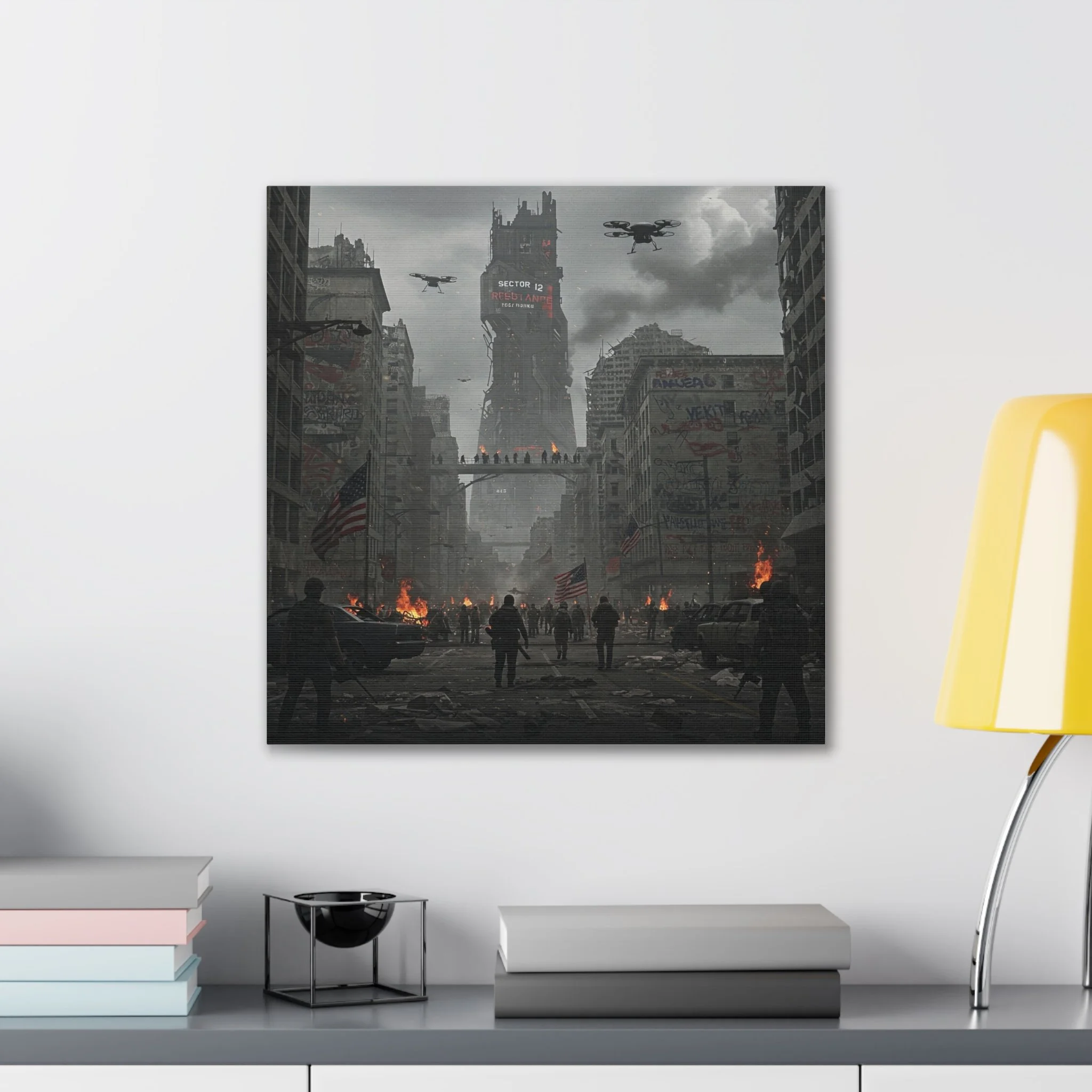 Dystopian Canvas Wall Art - Urban Apocalypse