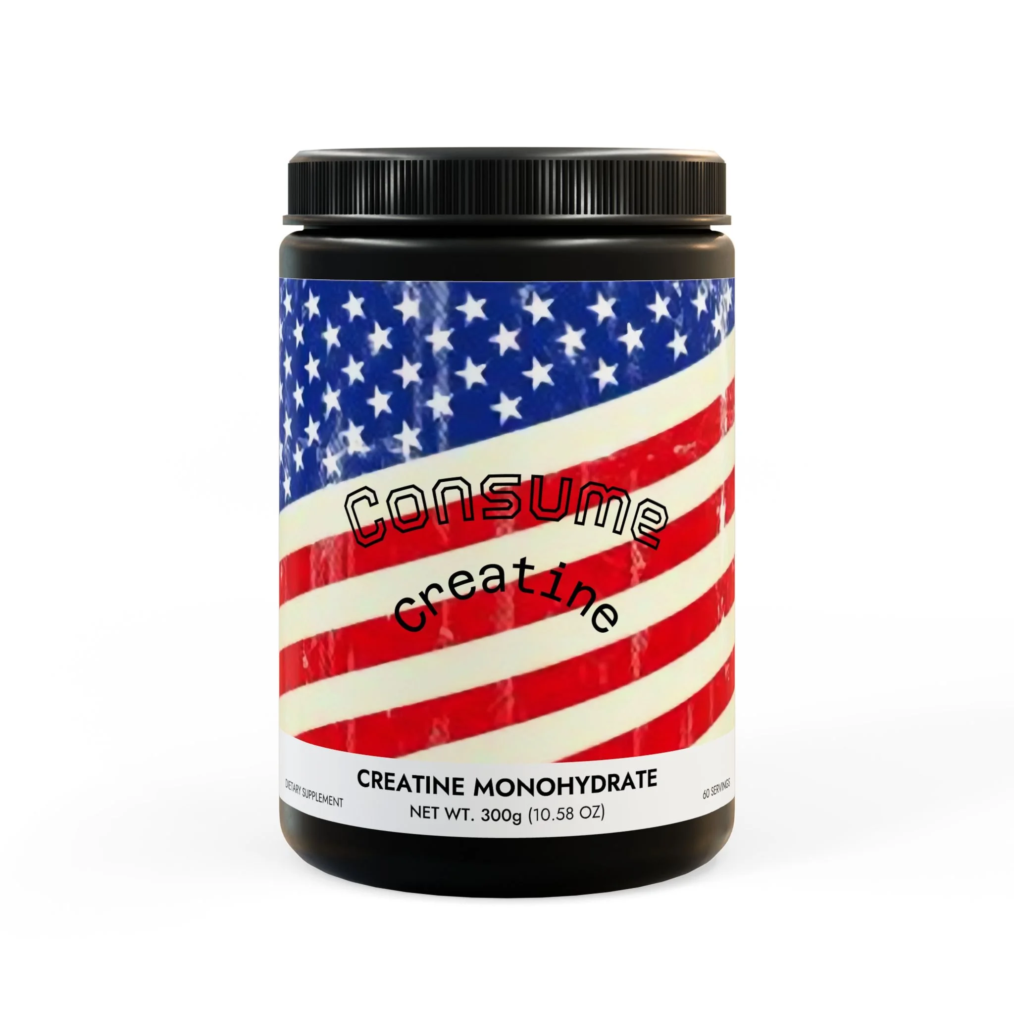 Creatine Monohydrate Supplement (300g, 10.58 oz) - "Consume"