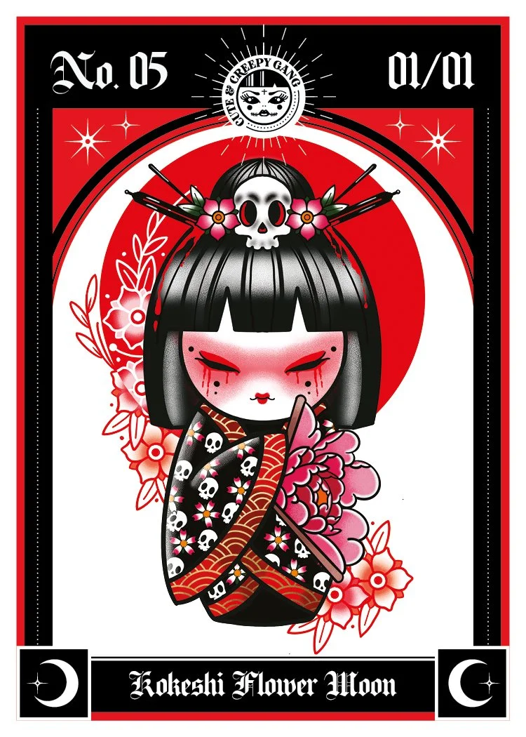 Coven of Mystic Moons | Kokeshi Flower Moon
