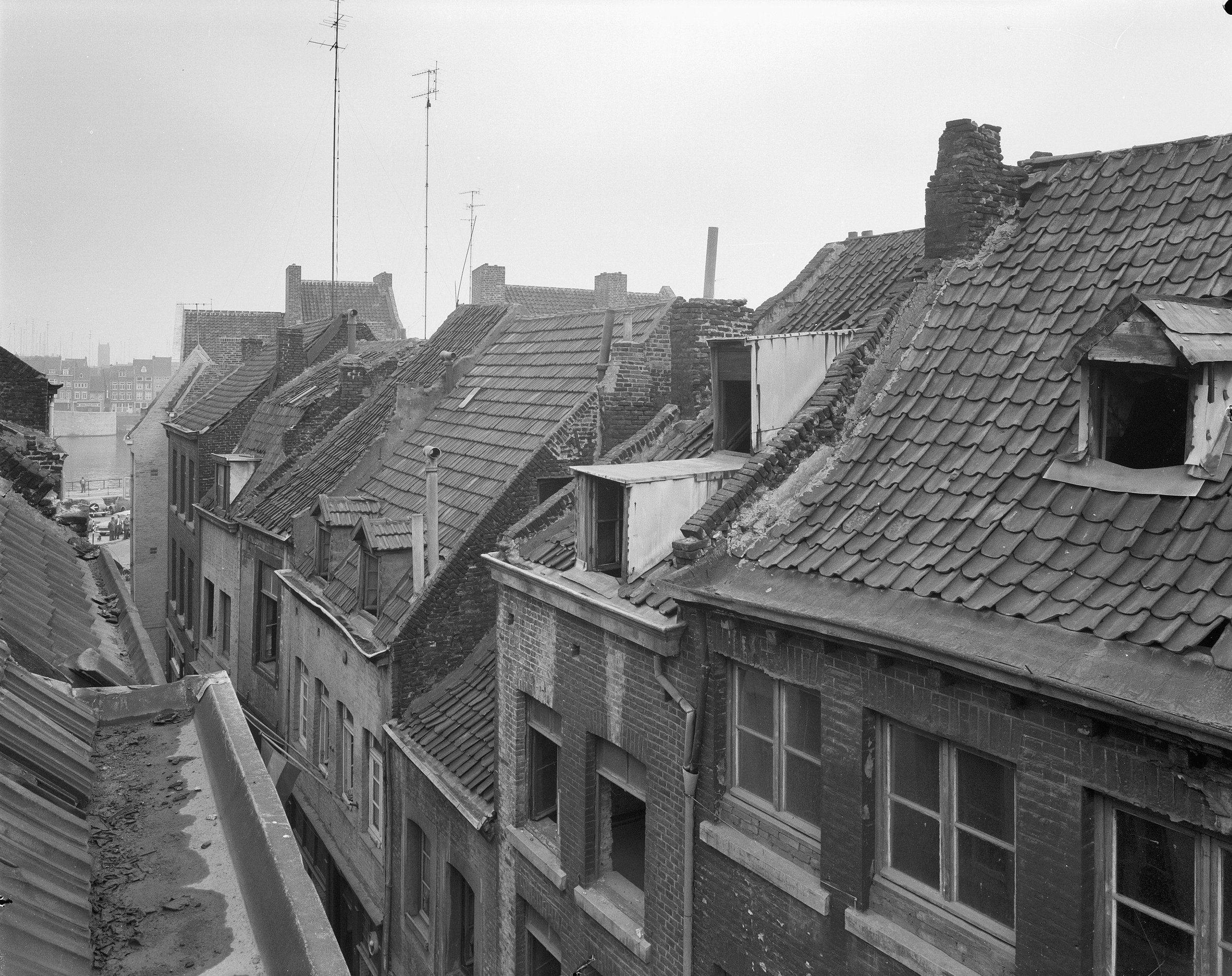 Smedenstraat, dichtheid bebouwing, ,1961 [GTD/RCE] 