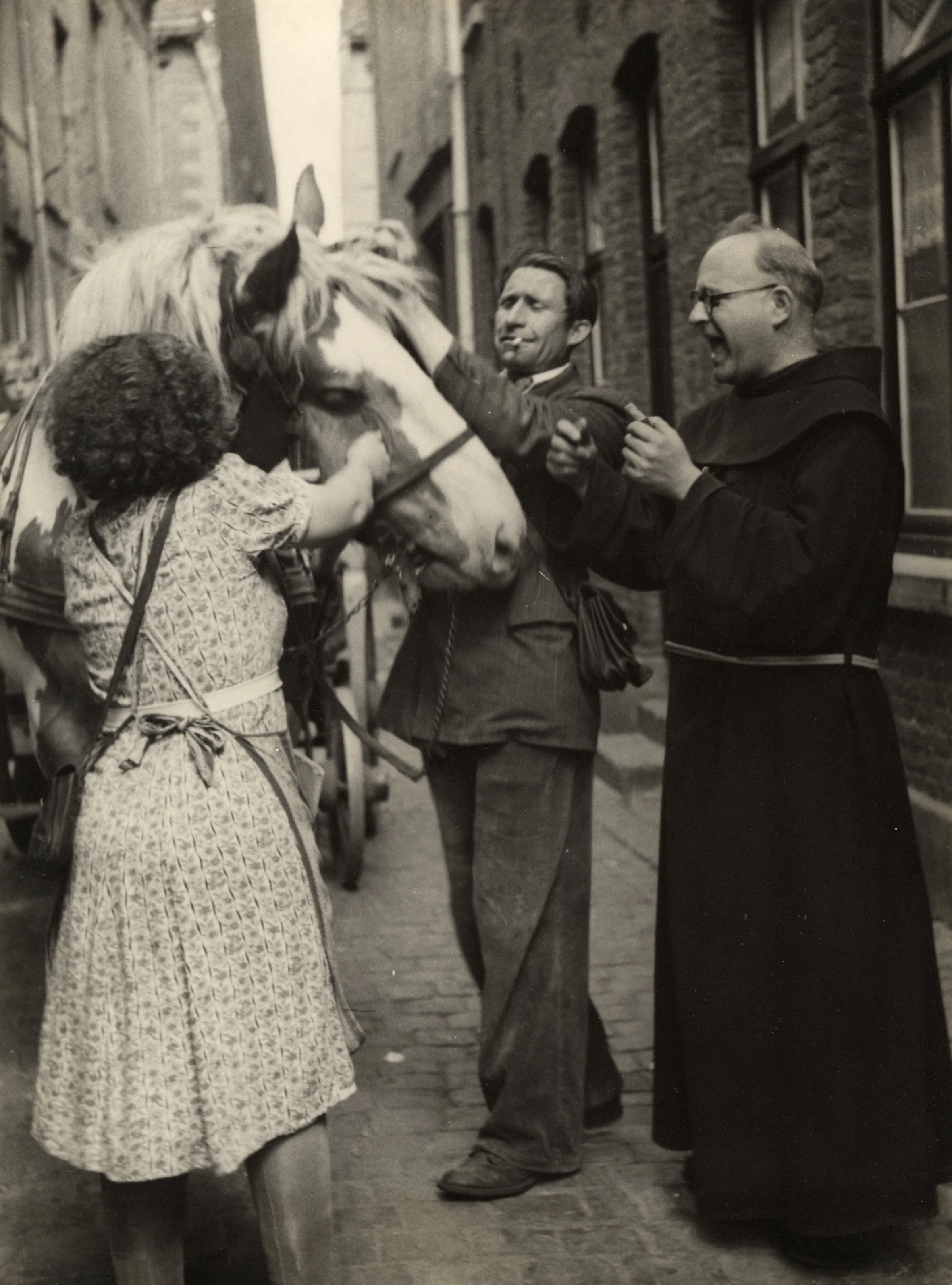 Castorius, melkboer Louis en Trees Meijer, paard Frits [WS]