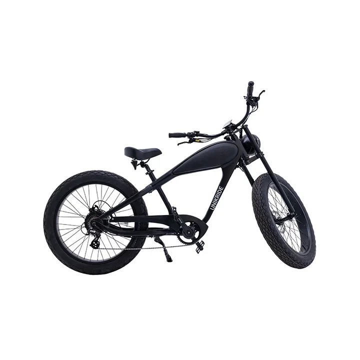Vélo Electrique Retro Bobber Noir