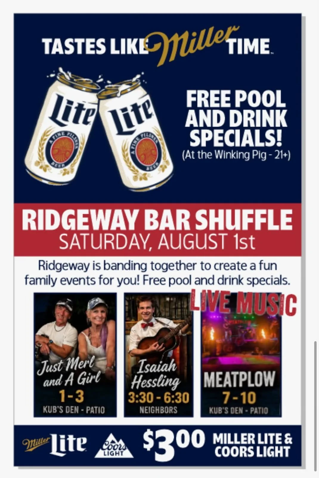 Ridgeway Bar Shuffle