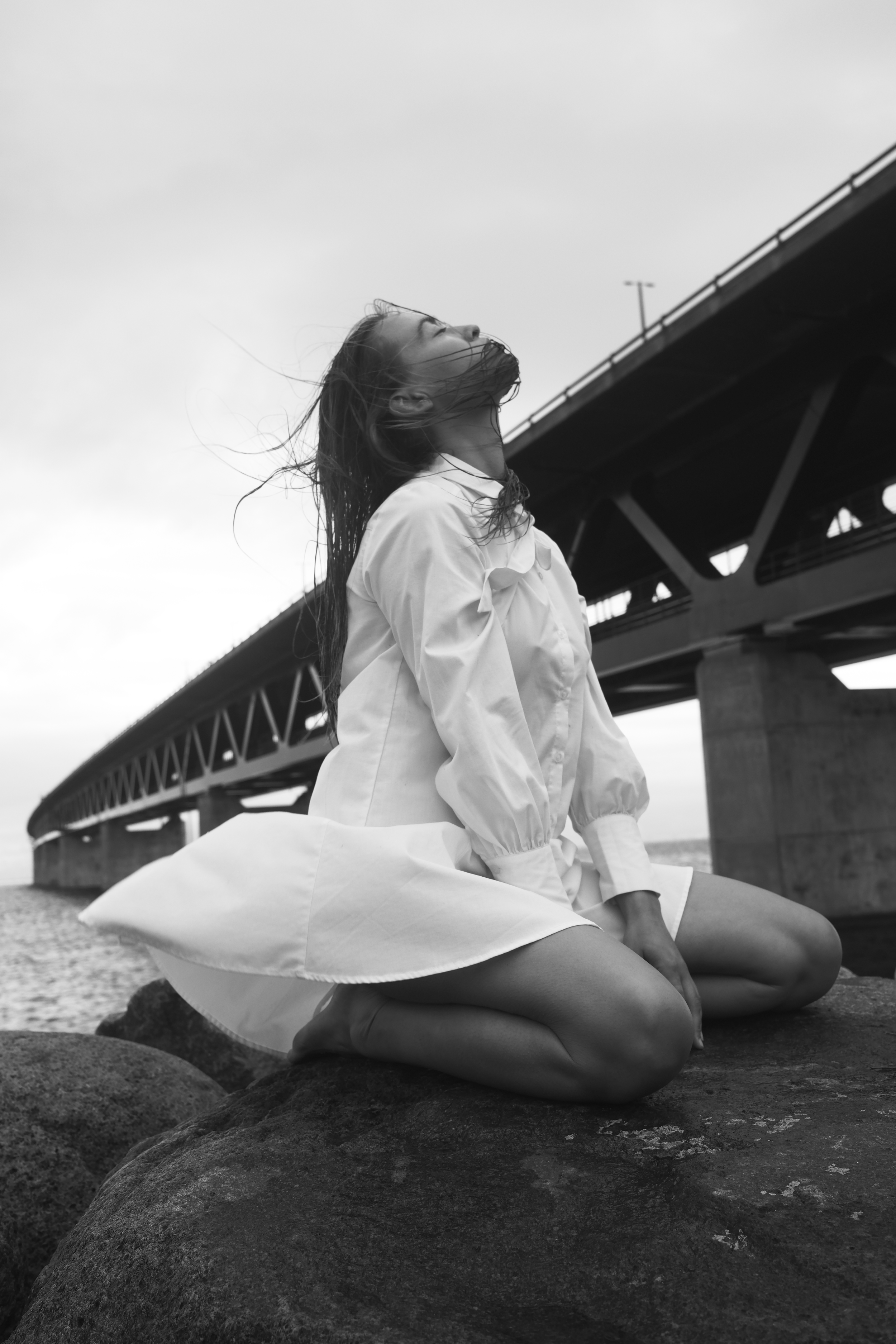 Cinematic model photography