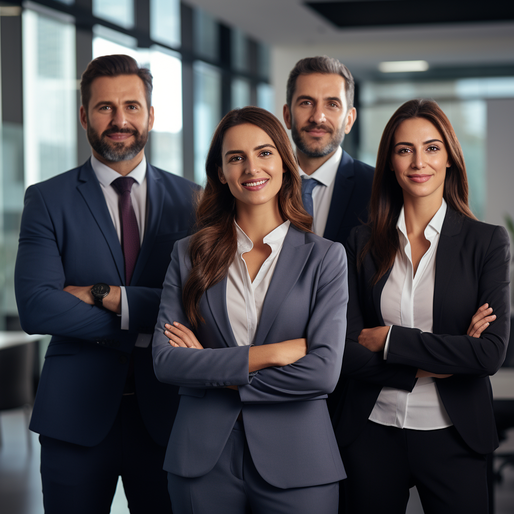 Professionally dressed executives representing Middle East job seekers using ProCVita CV writing, LinkedIn optimization, and career support services.