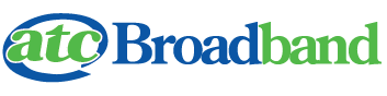 ATC Broadband logo in green and blue text