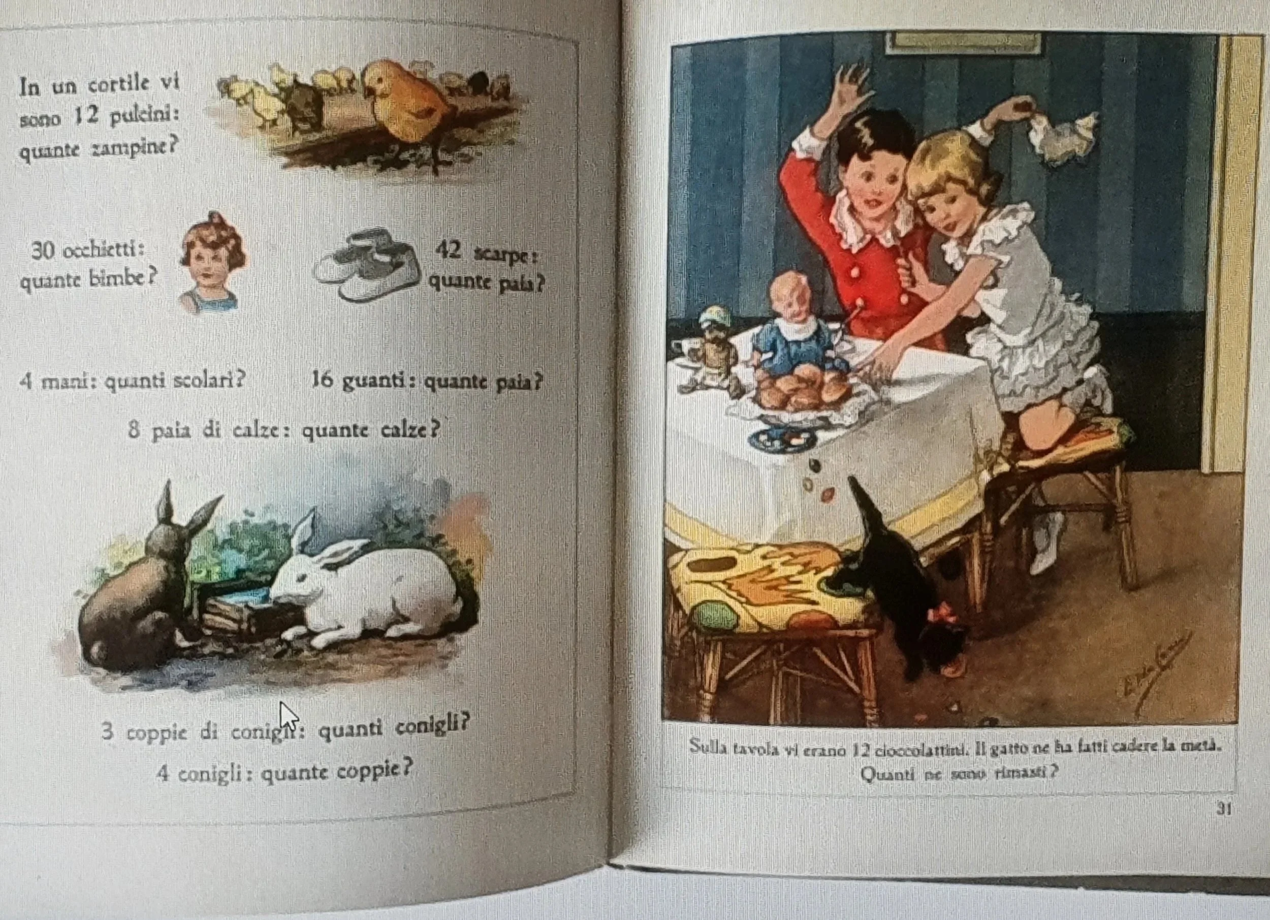 lustração para Il secondo libro dei conti e dei giochi (1932)