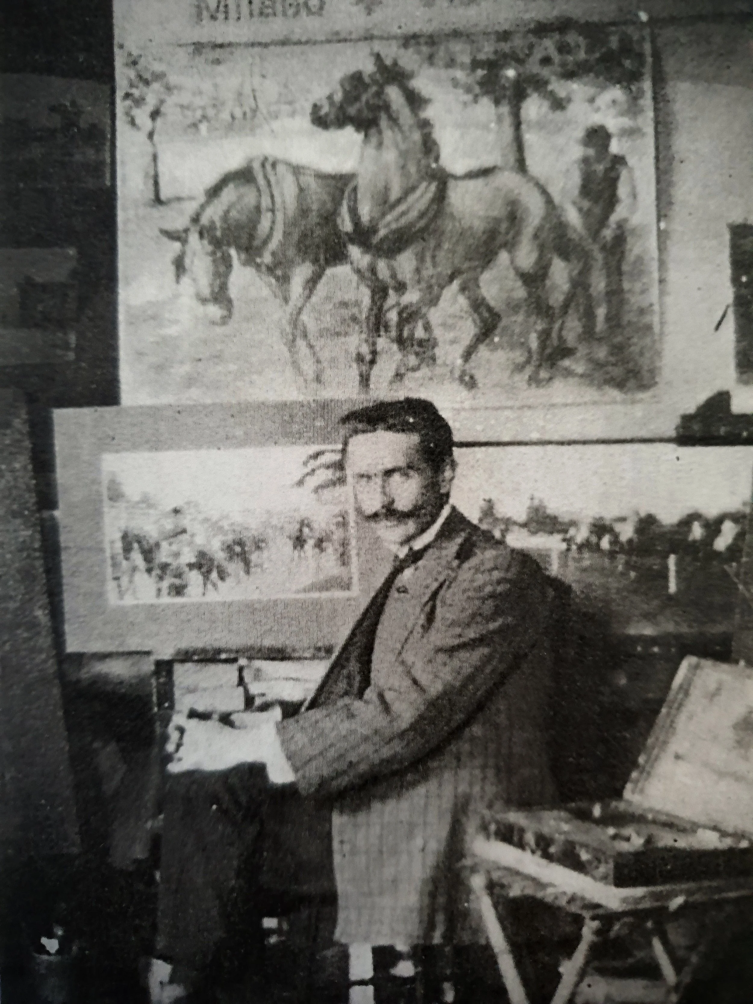 Italo em seu ateliê 