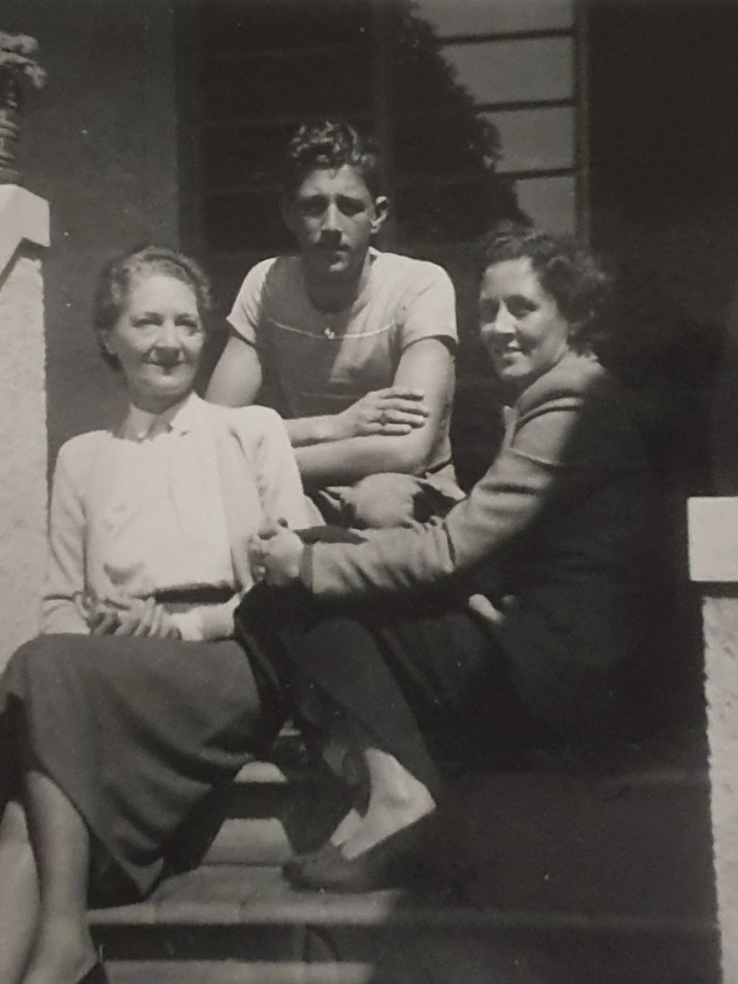Liddy, Mário e Elsa na casa da Rua Bocaina (1953)