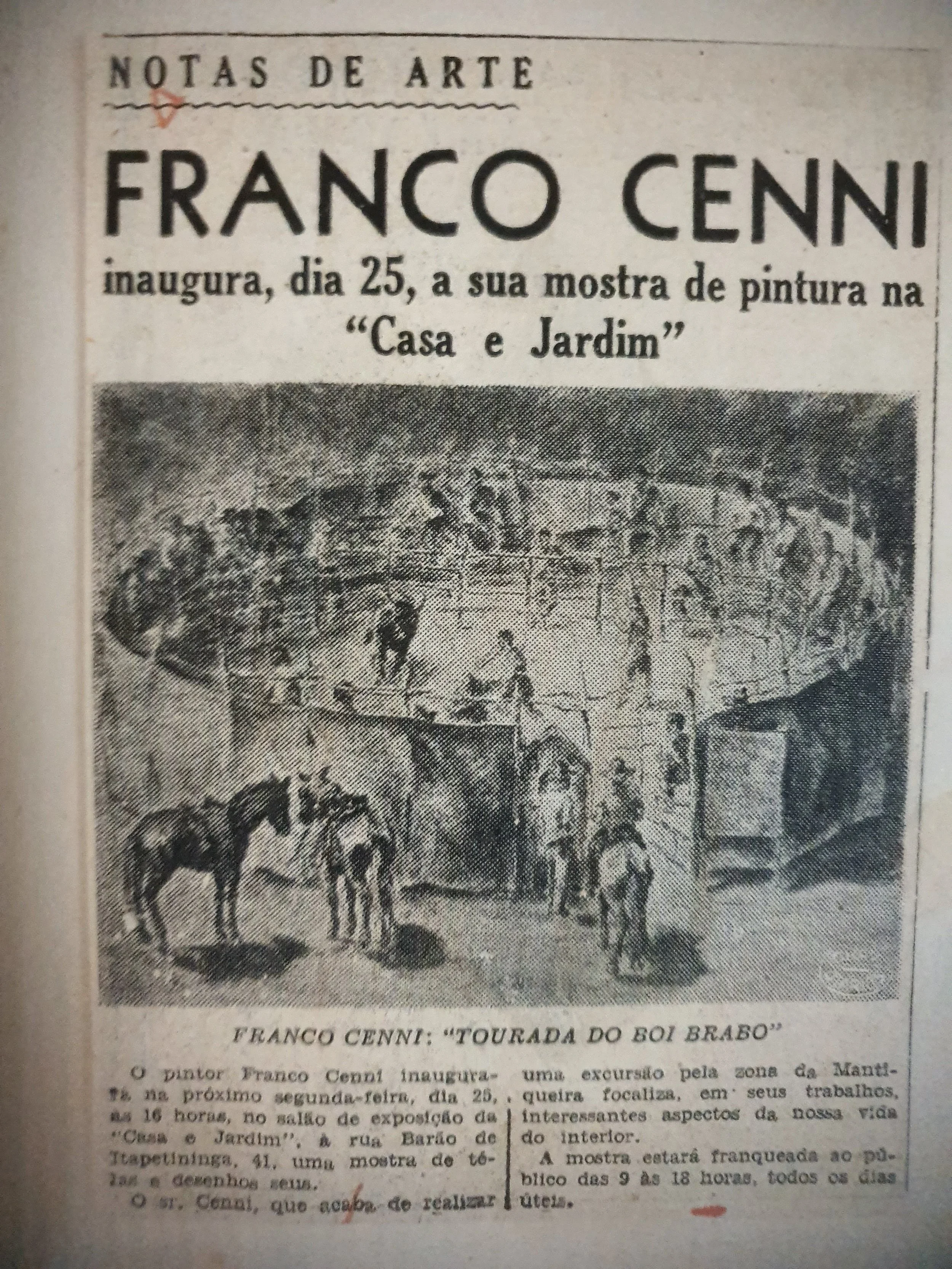Notícias de exposições de Franco Cenni