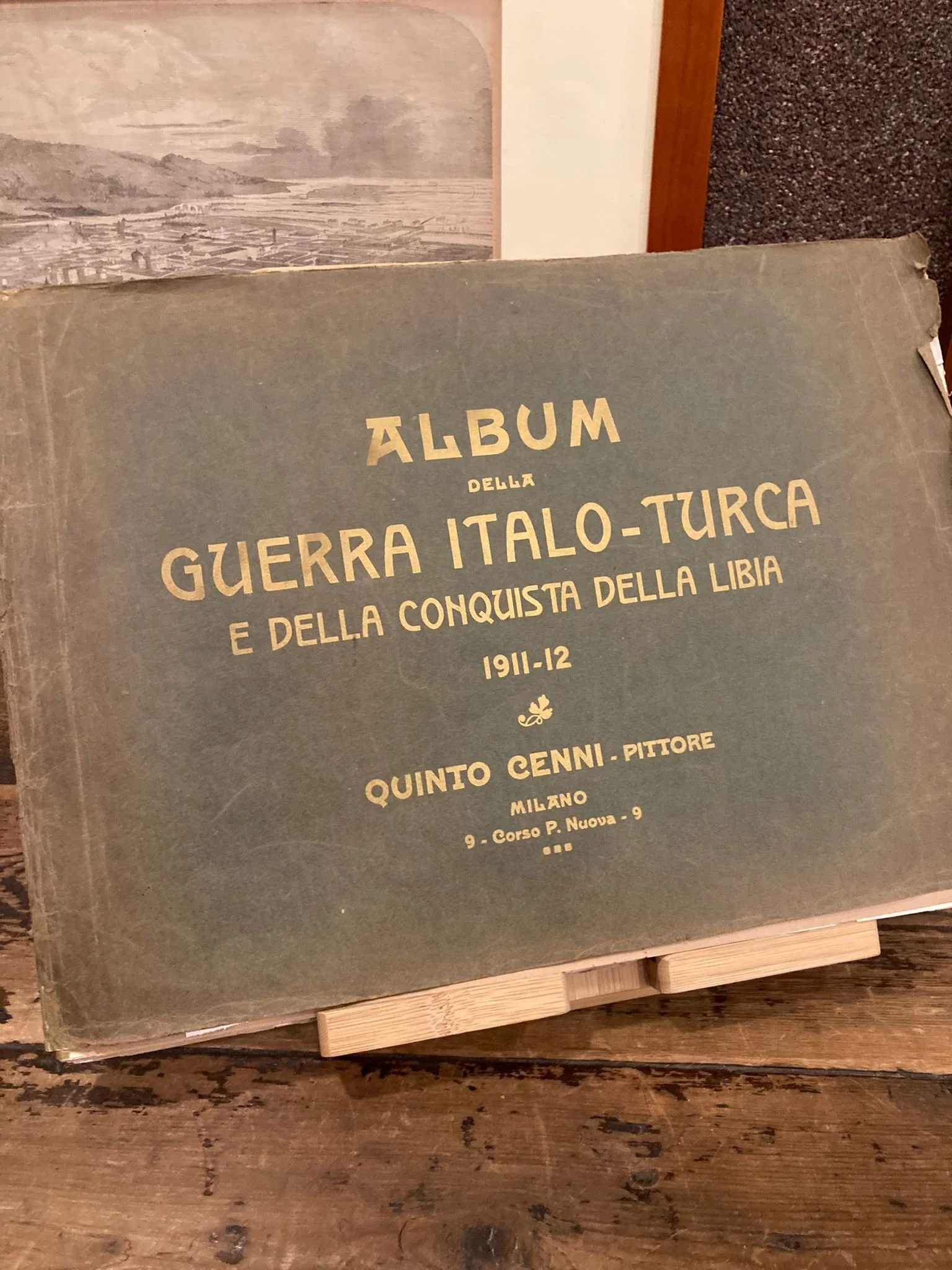 Album della Guerra Italo-Turca, realizado por Quinto com a colaboração de seus filhos Italo e Elda (1913)