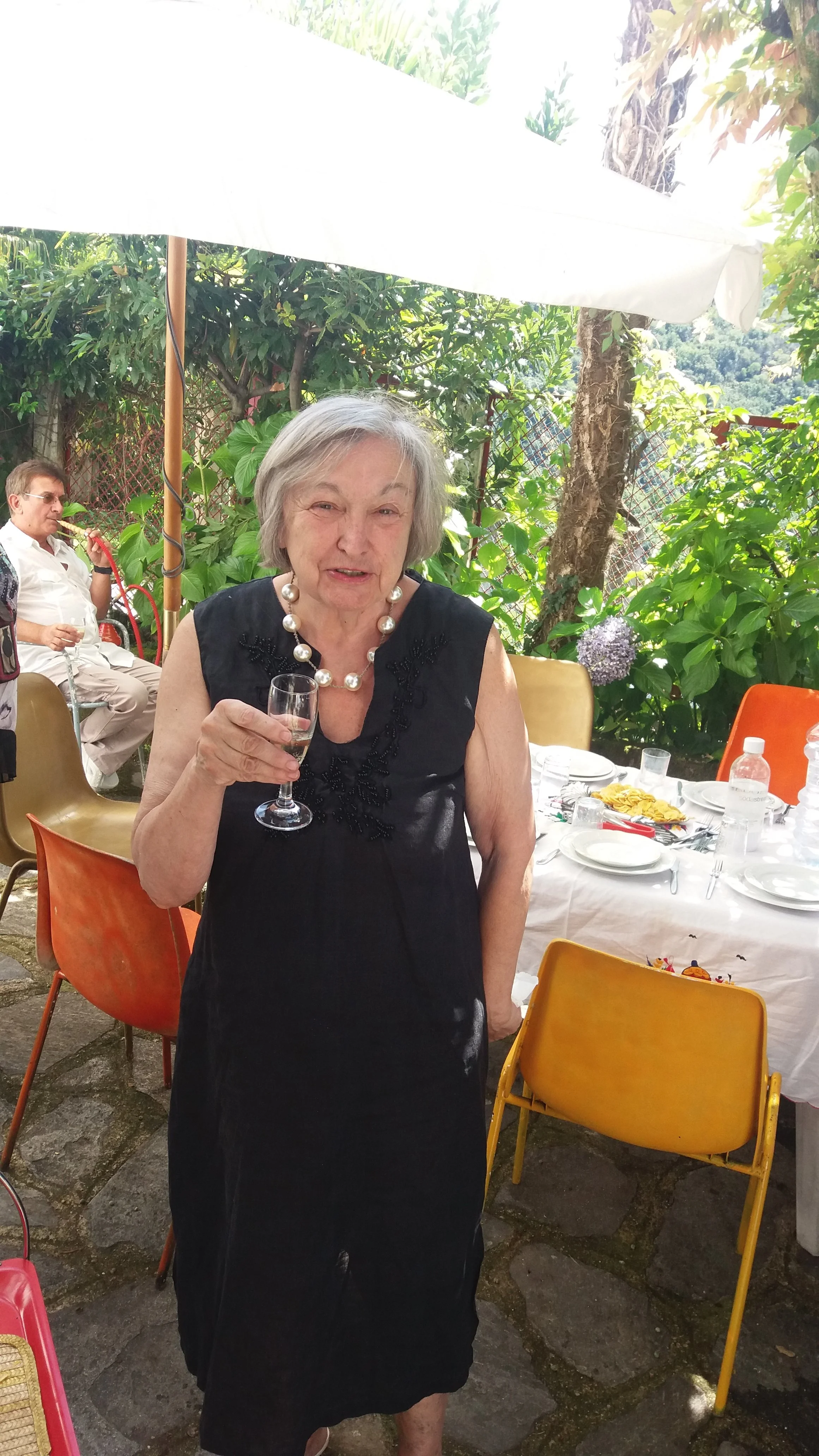 Silvana em um dos seus almoços 