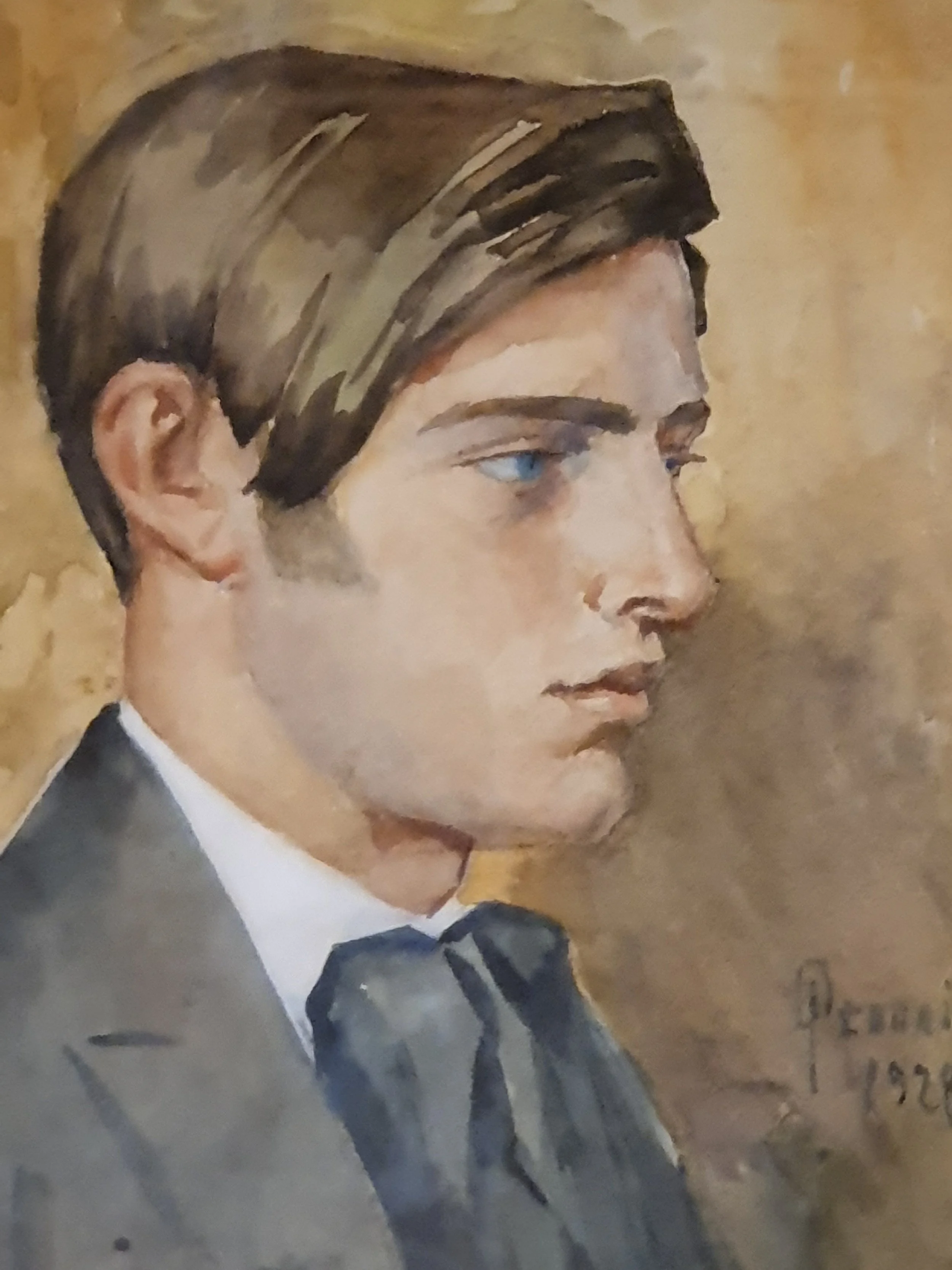 Franco pintado por sua tia Elda ( janeiro de 1928)