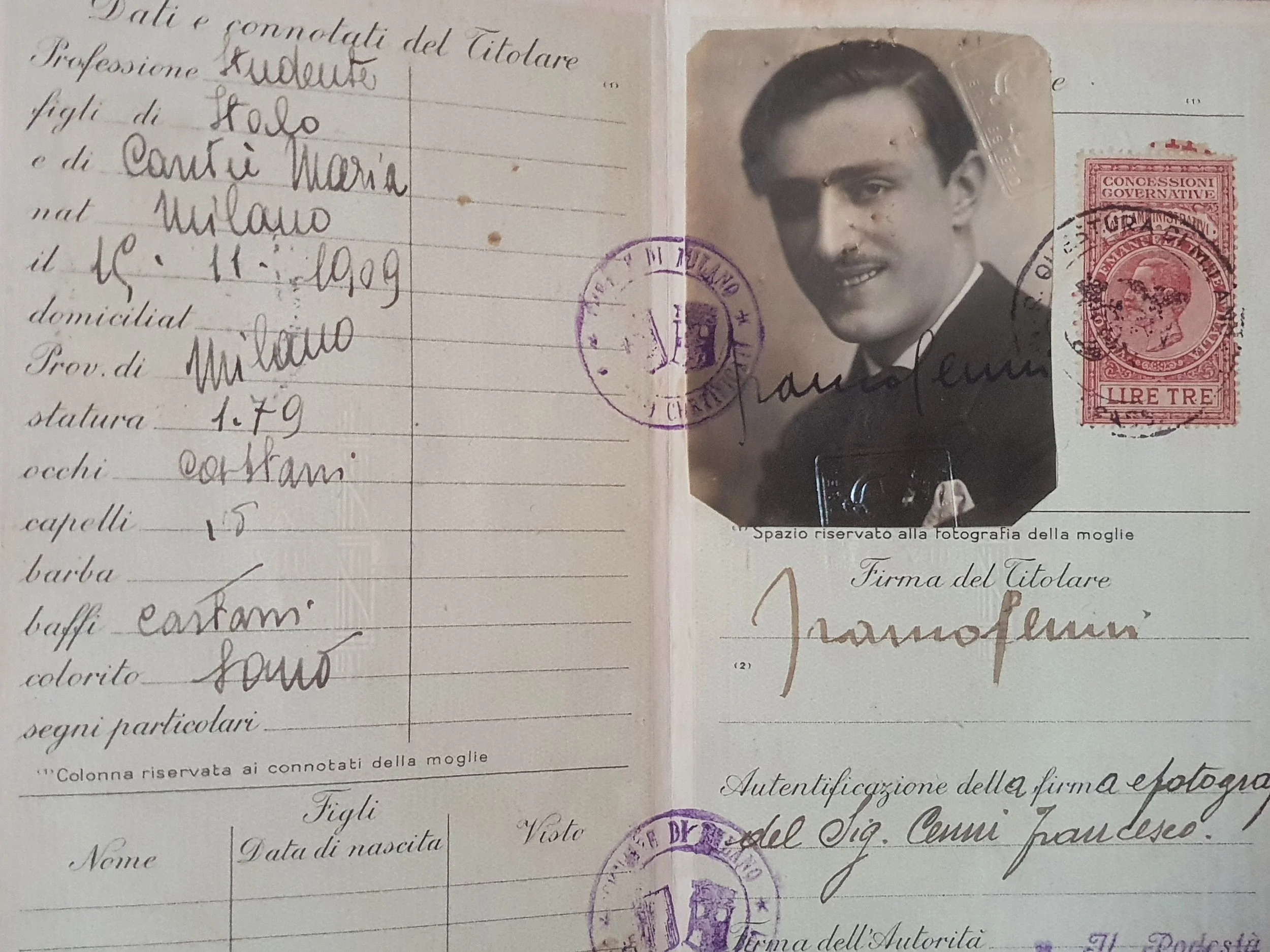 Passaporte Regno D' Italia (1931)