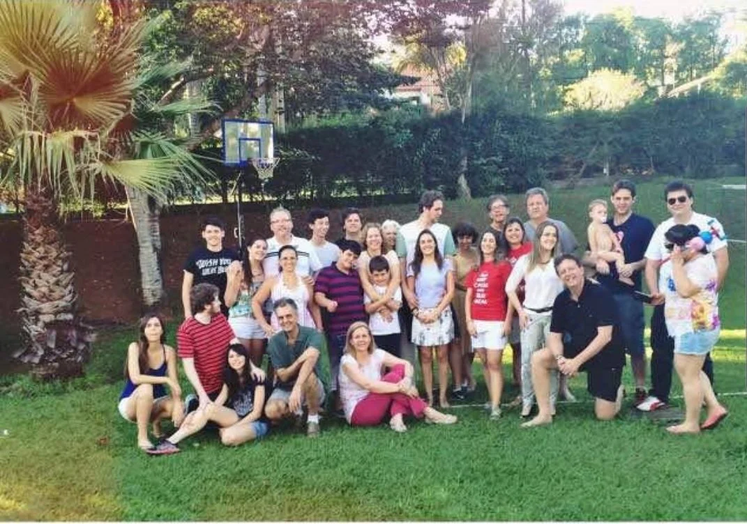 Família Cenni reunida na casa da Lagoa Santa