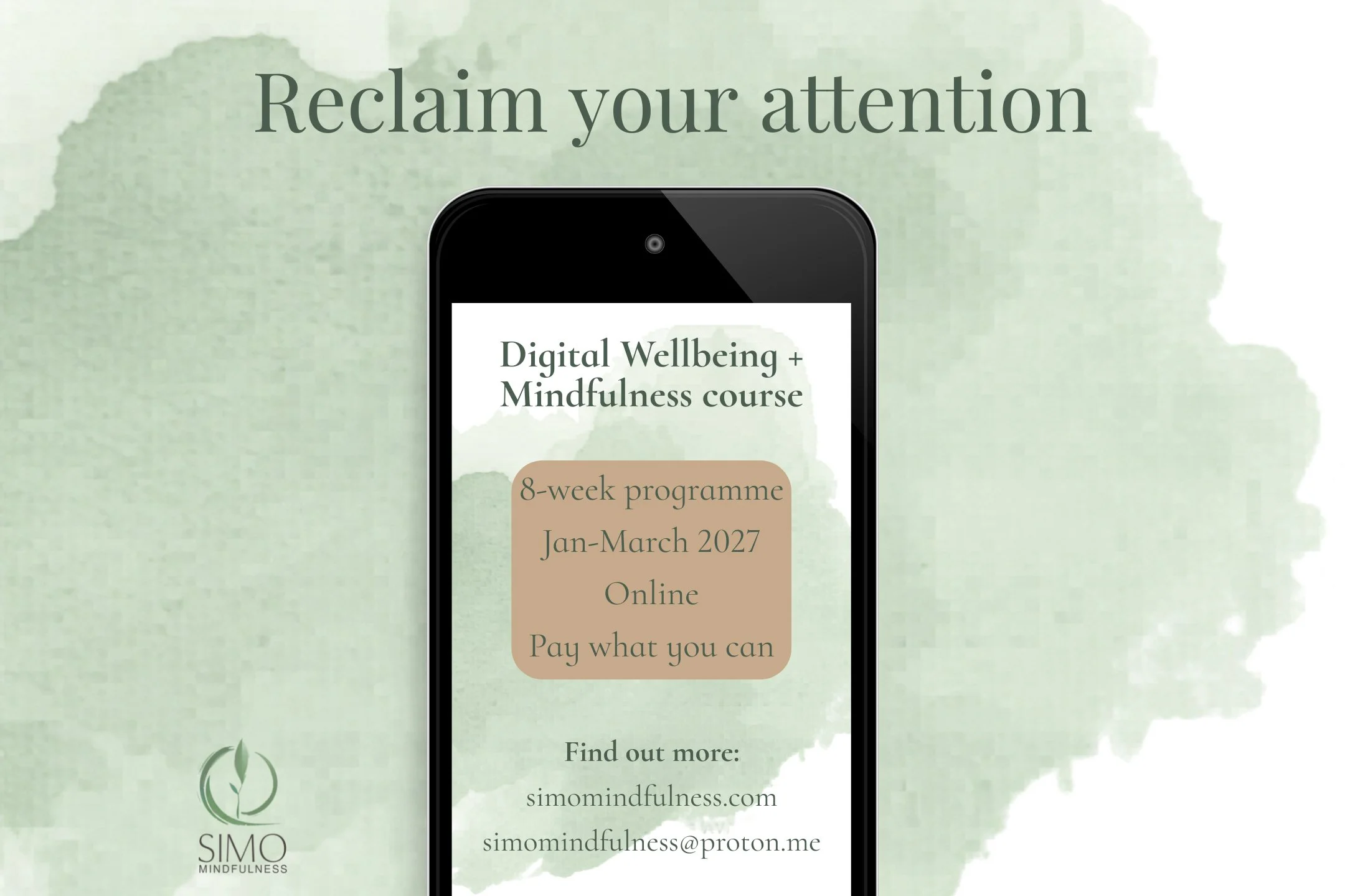 Digital Wellbeing and Mindfulness (online)