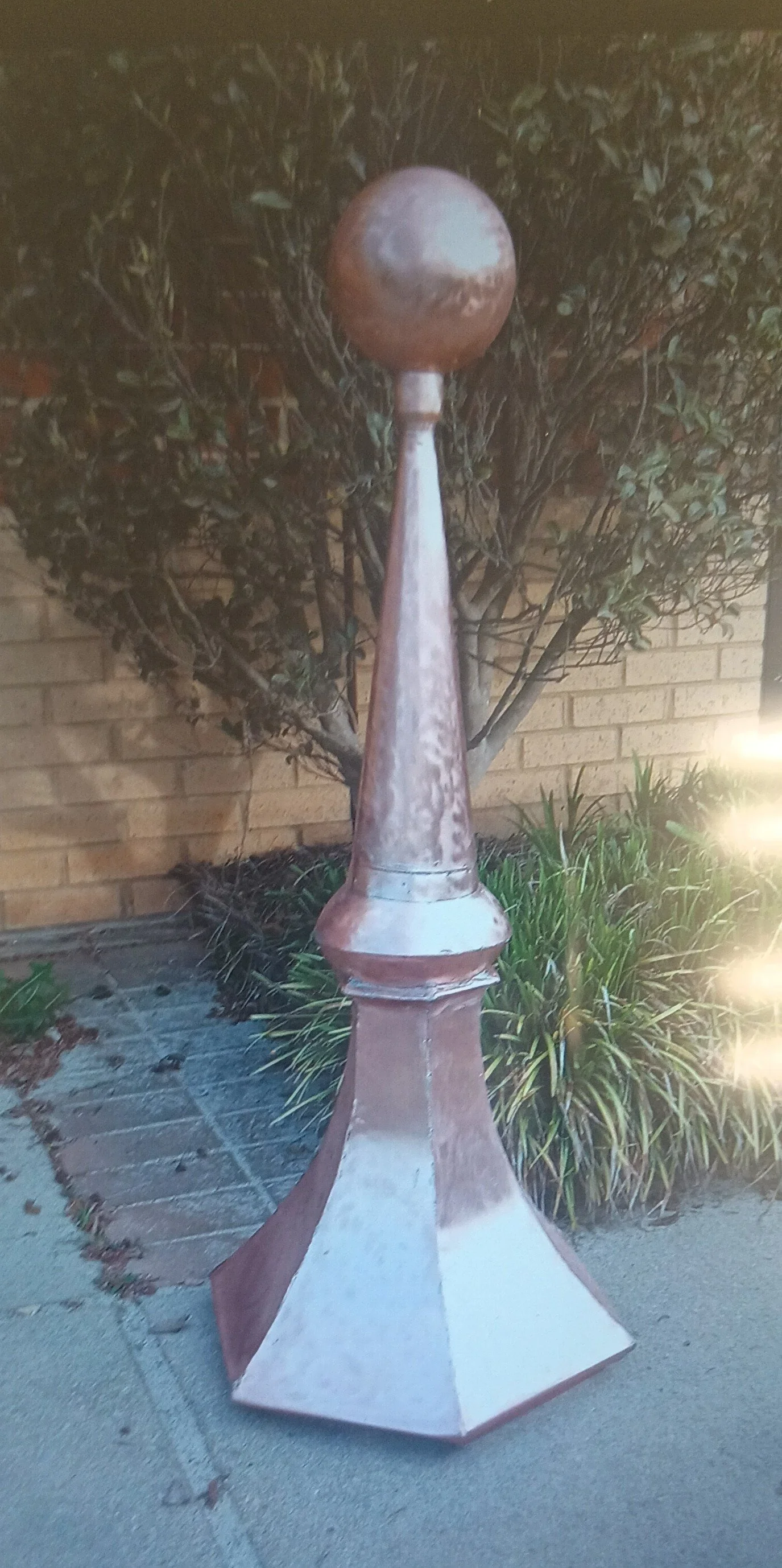 Historical Home Custom Copper Finial 