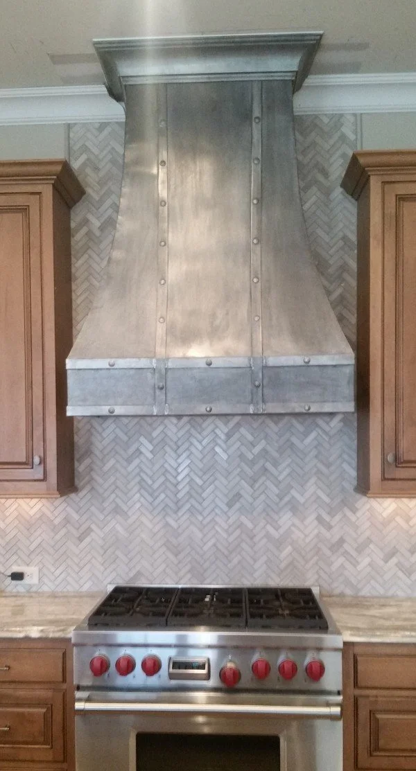 Custom Zinc Range Hood 