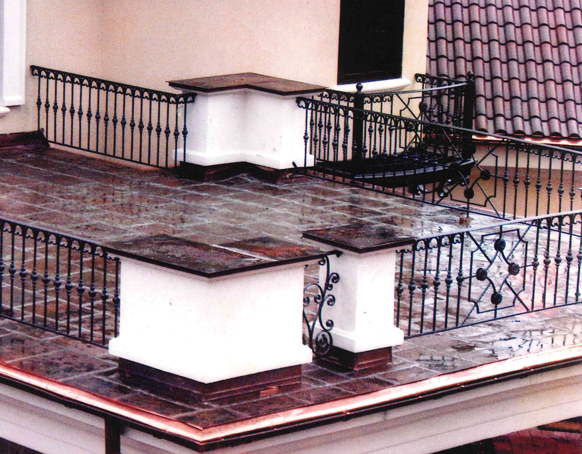 Copper Flat Lock Panels 