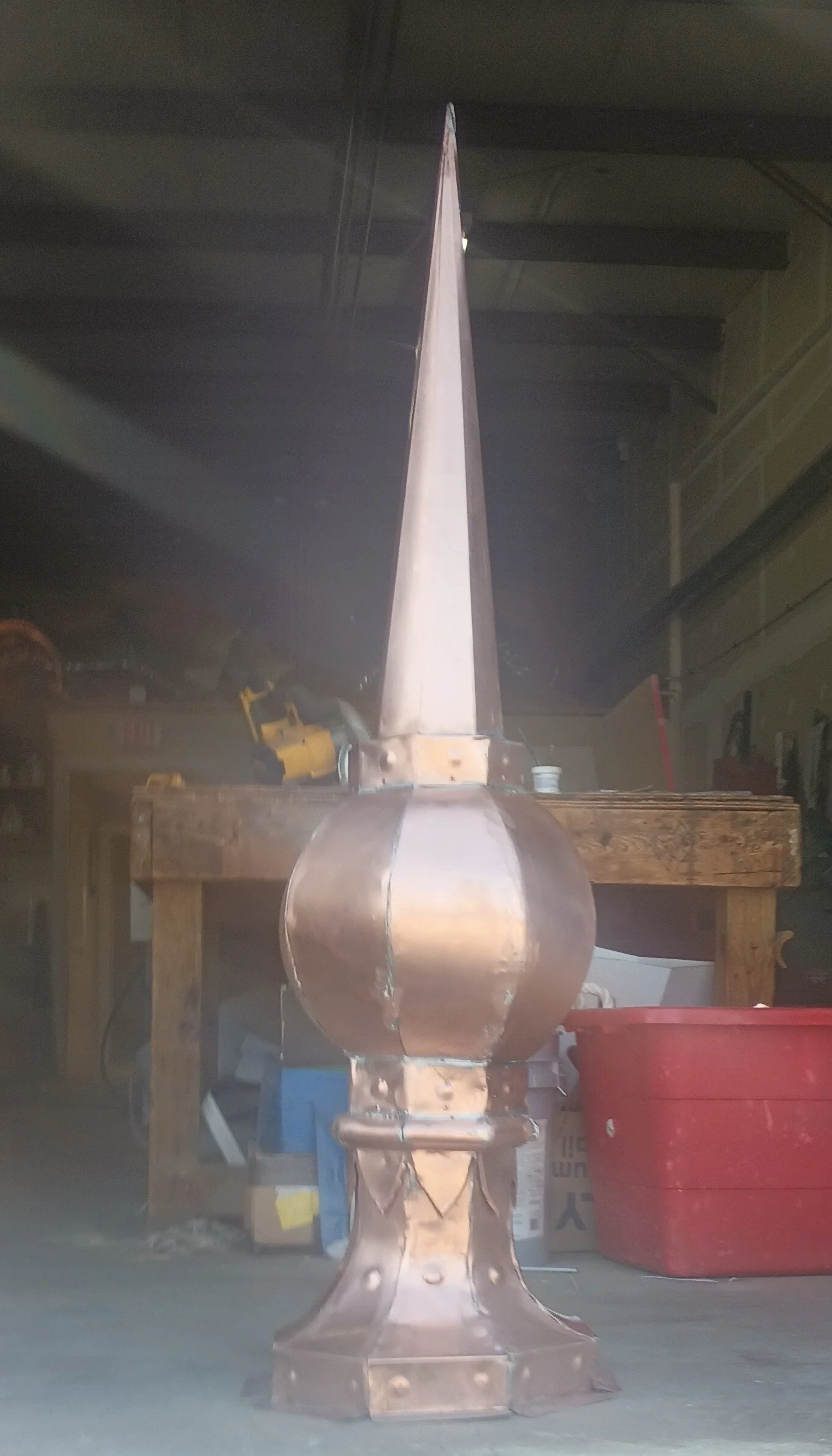 Custom Copper Finial 