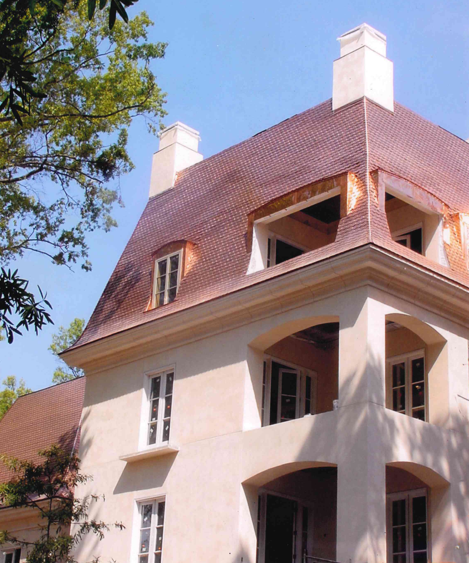 Residential Copper Shingle Roof 