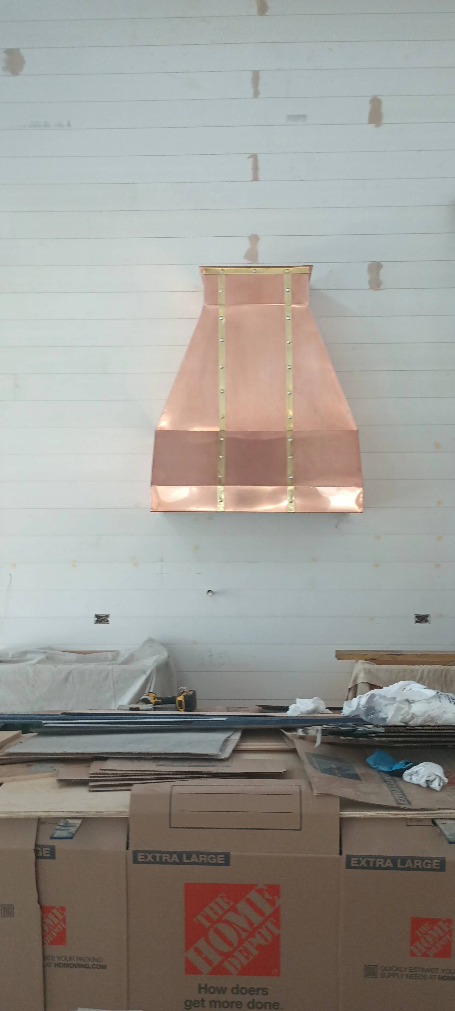 Custom Copper Range Hood 