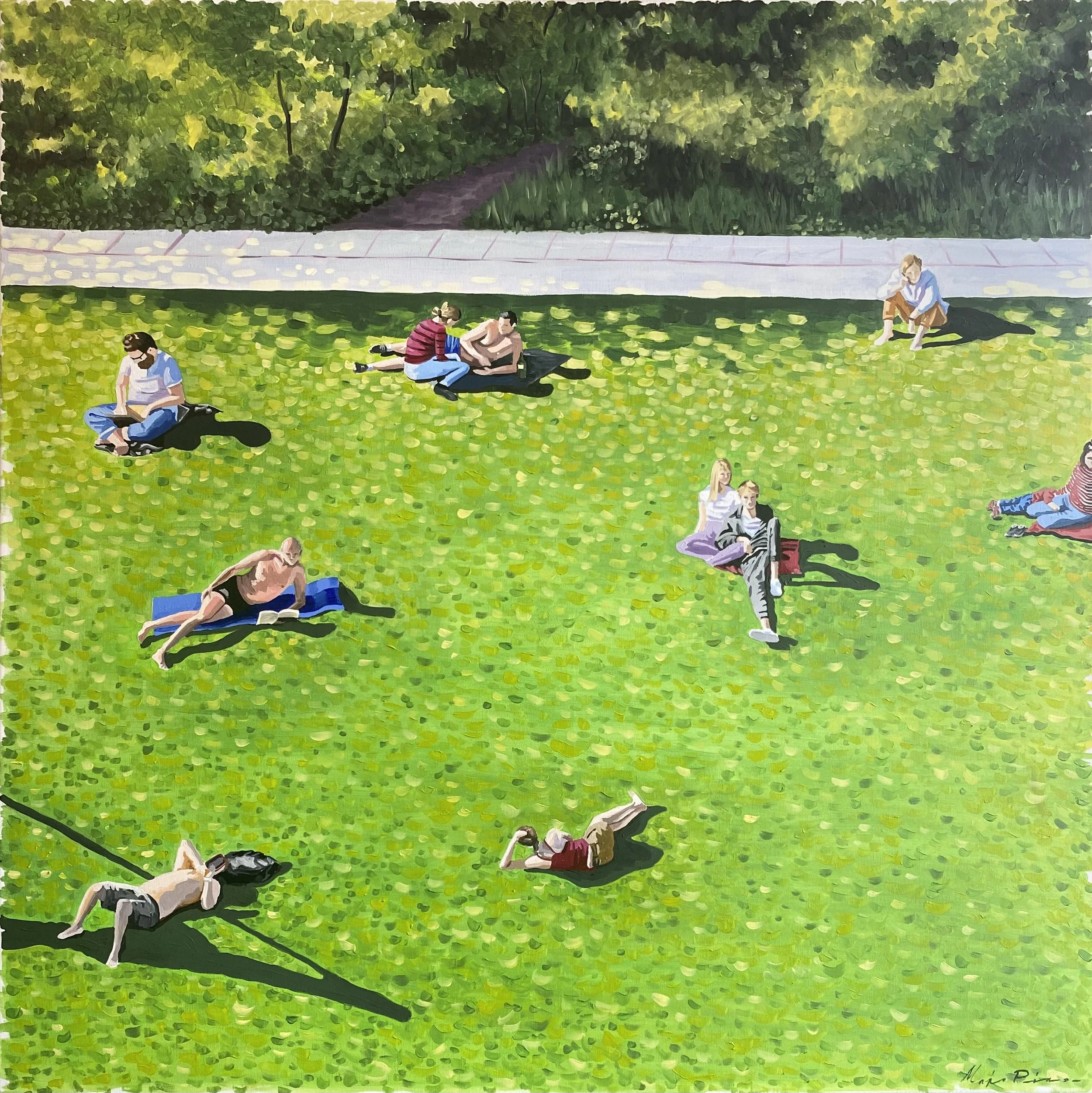 LA DISTANCE, 2021
Huile sur toile
100 x 100 cm