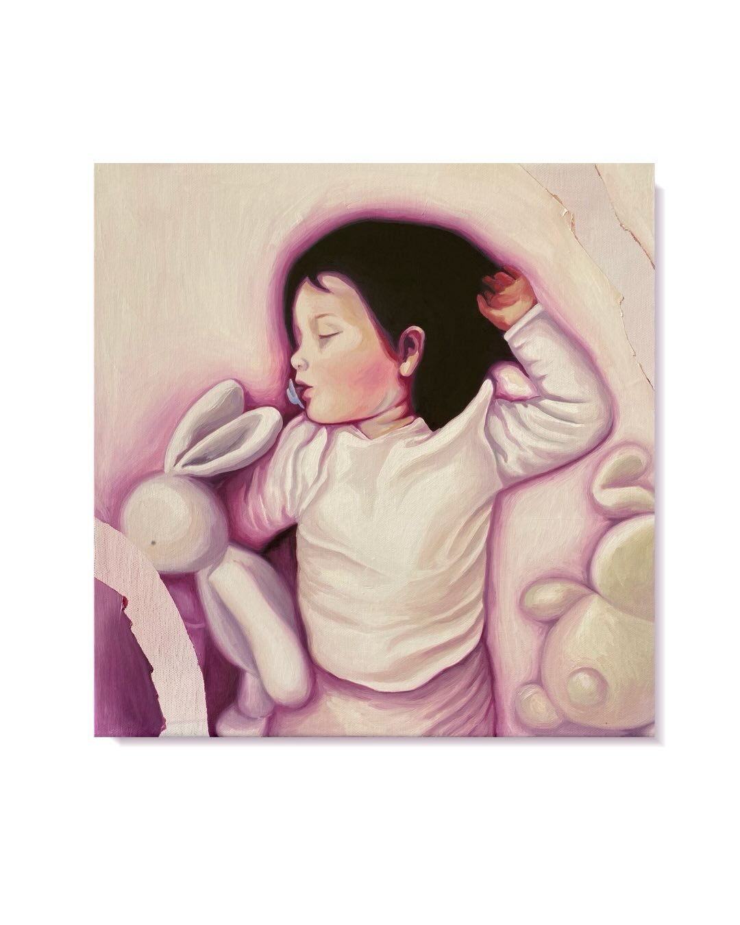 "Dream" (Private collection)
Huile sur toile 40x40 
Cuando duermas y cuando est&eacute;s despierta, sue&ntilde;a. Cada momento es &uacute;nico. Un permiso que me he dado para pintar a mi m&aacute;s preciado coraz&oacute;n.
Dors et r&ecirc;v