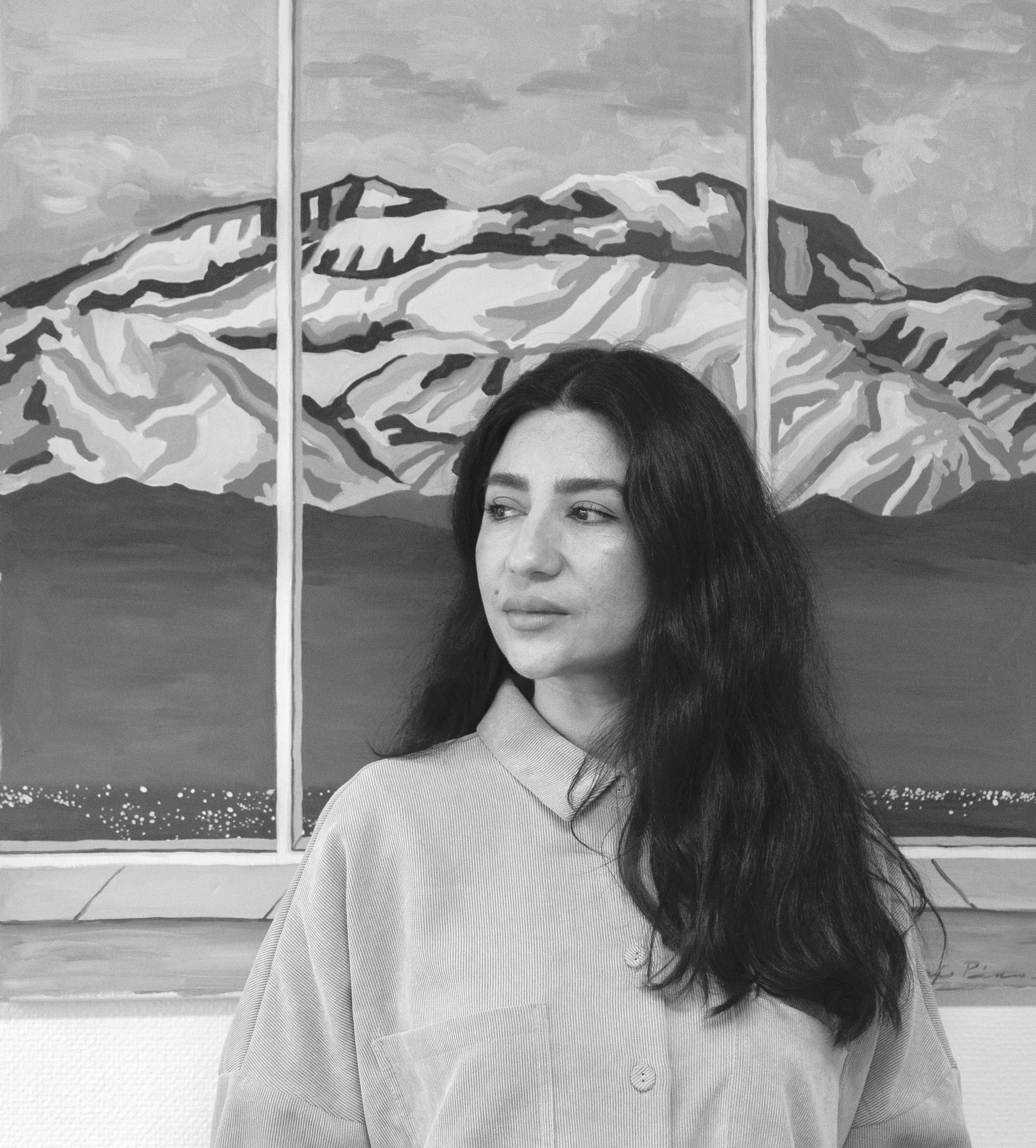 PORTRAIT MAJO PINO, MARJORIE PINO MARQUINA, ARTISTE PEINTRE